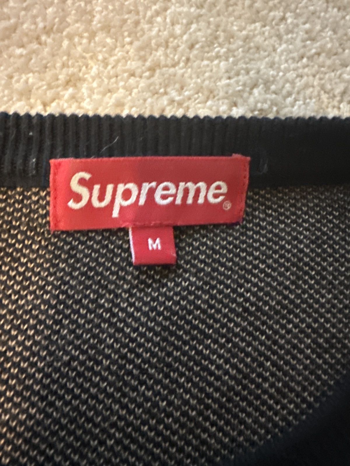 Supreme Supreme Logo Repeat Black Sweater Size US M / EU 48-50 / 2 - 3 Thumbnail