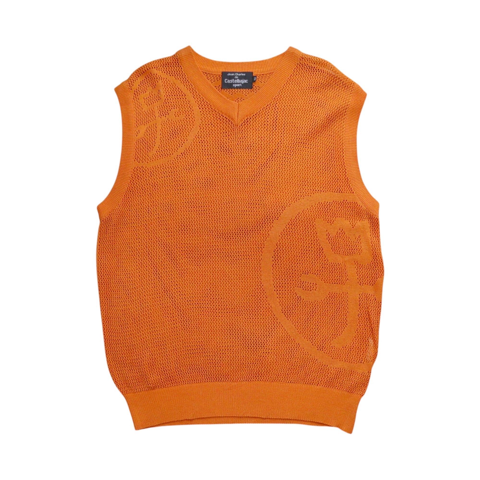 Japanese Brand 🔥RARE🔥1990s Castelbajac Psychedelic Mesh Knit Vest Size US L / EU 52-54 / 3 - 1 Thumbnail
