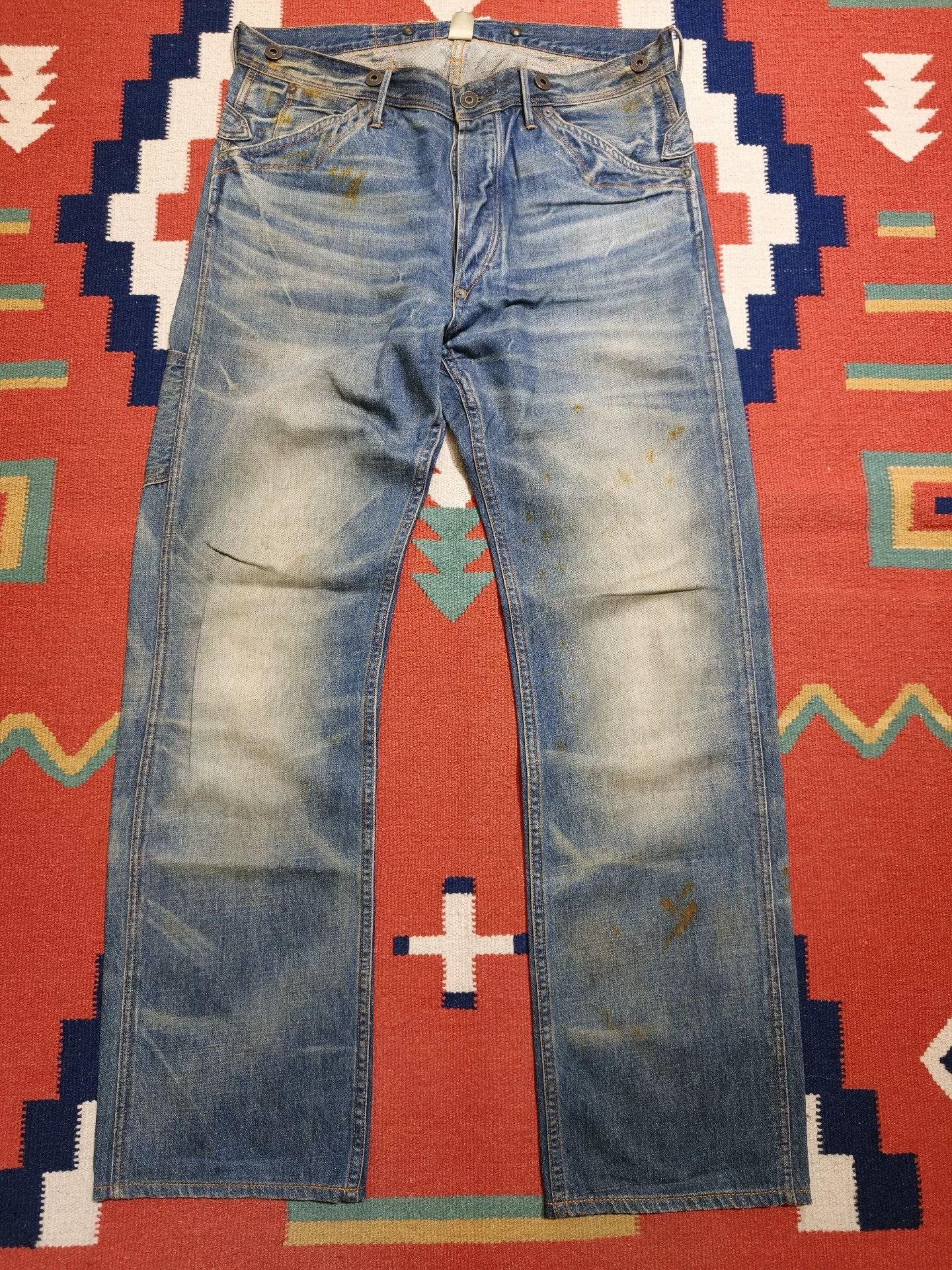 RRL Ralph Lauren RRL Double RL Distressed Jeans Size US 30 / EU 46 - 1 Thumbnail