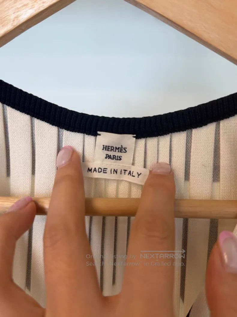Hermes Hermes Silk and polyester blend, black and white abstract Size XS / US 0-2 / IT 36-38 - 2 Thumbnail