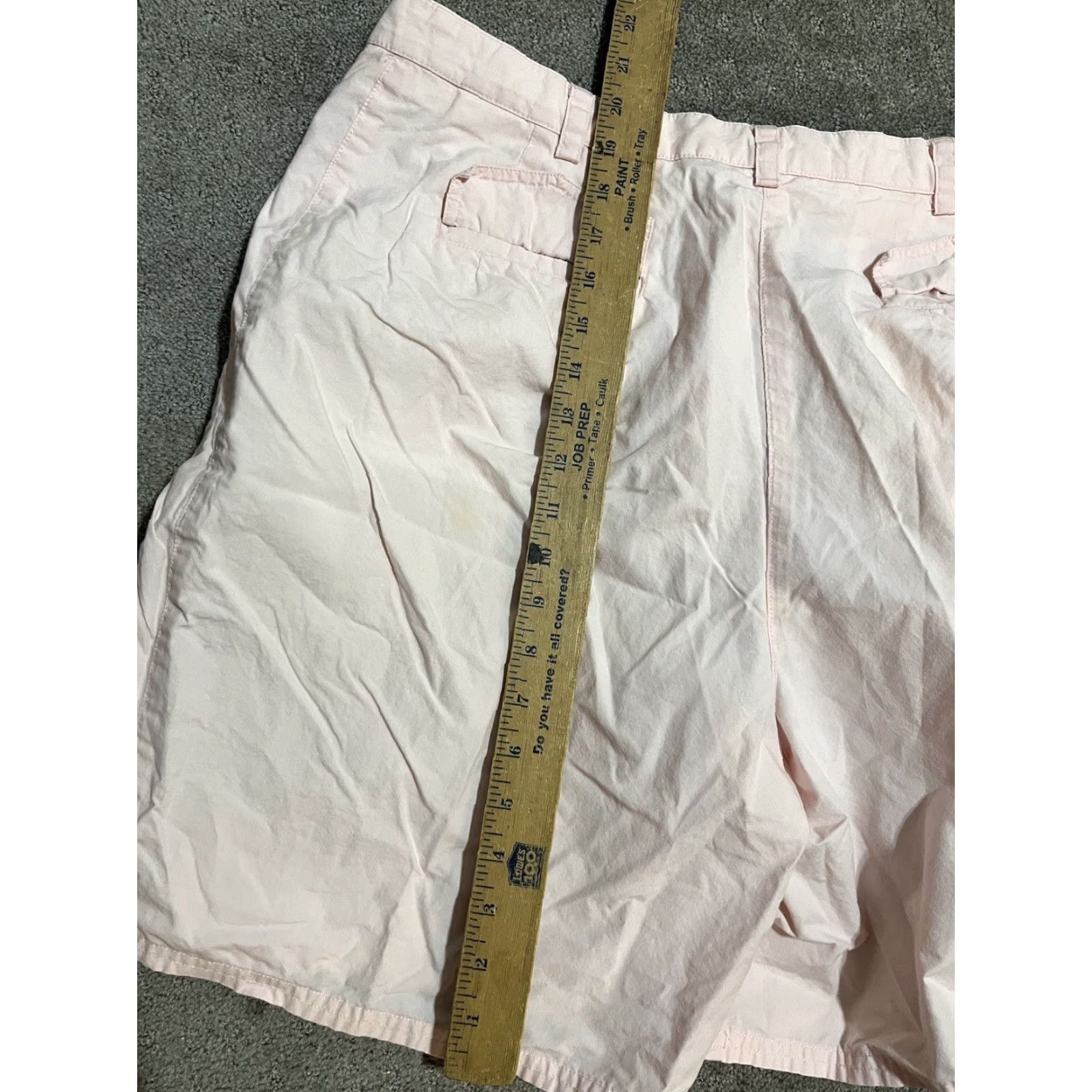 Liz Claiborne Liz Claiborne LizSport Pleated Light Pink Mom Shorts Size 16 Women's Cotton Short Slit Pockets 4" Inseam Casual Summer 90s 80s Size 38" / US 16 / IT 52 - 4 Thumbnail