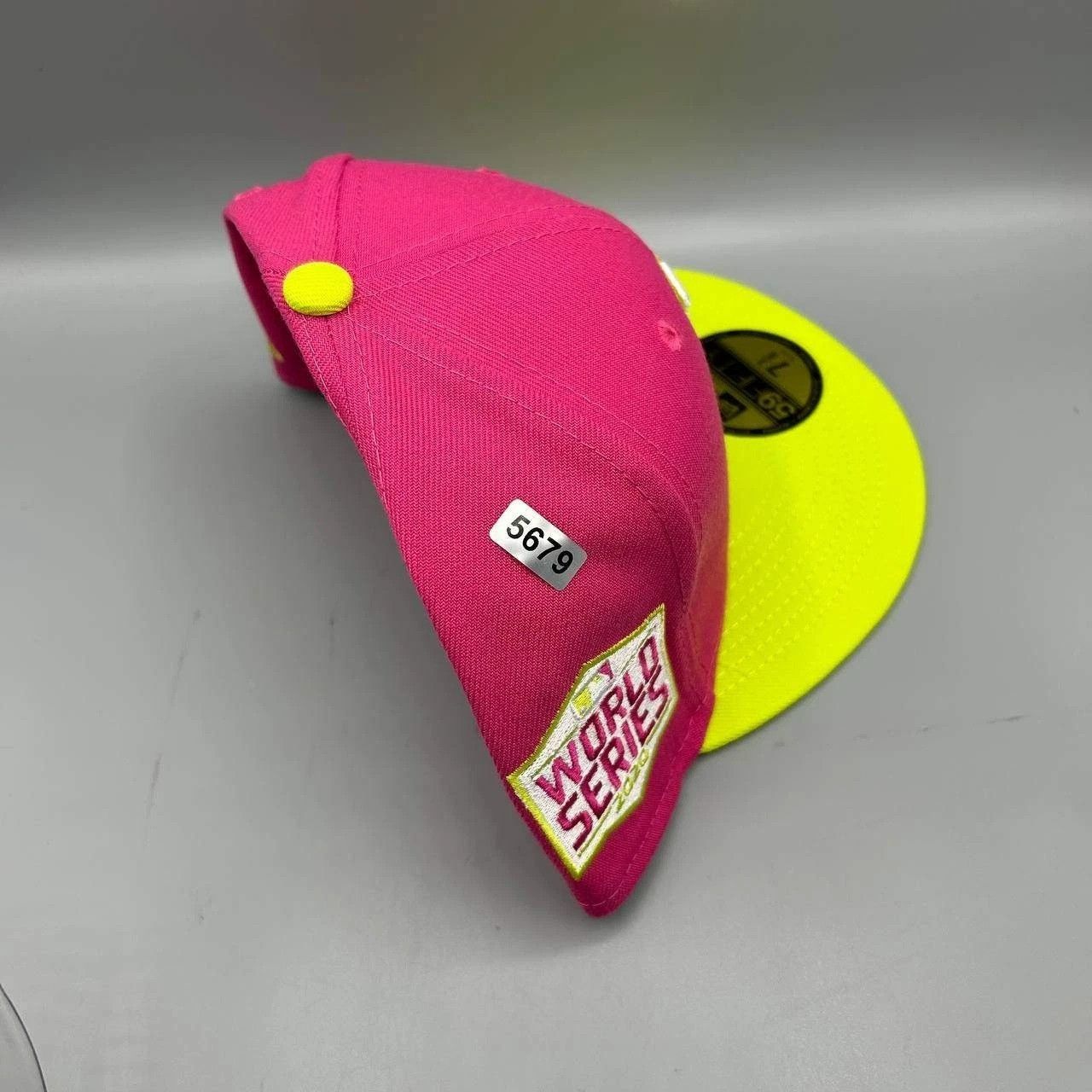 New Era Los Angeles LA Dodgers Hat Men 7 3/8 Pink MLB Fitted Cap New Size ONE SIZE - 9 Thumbnail