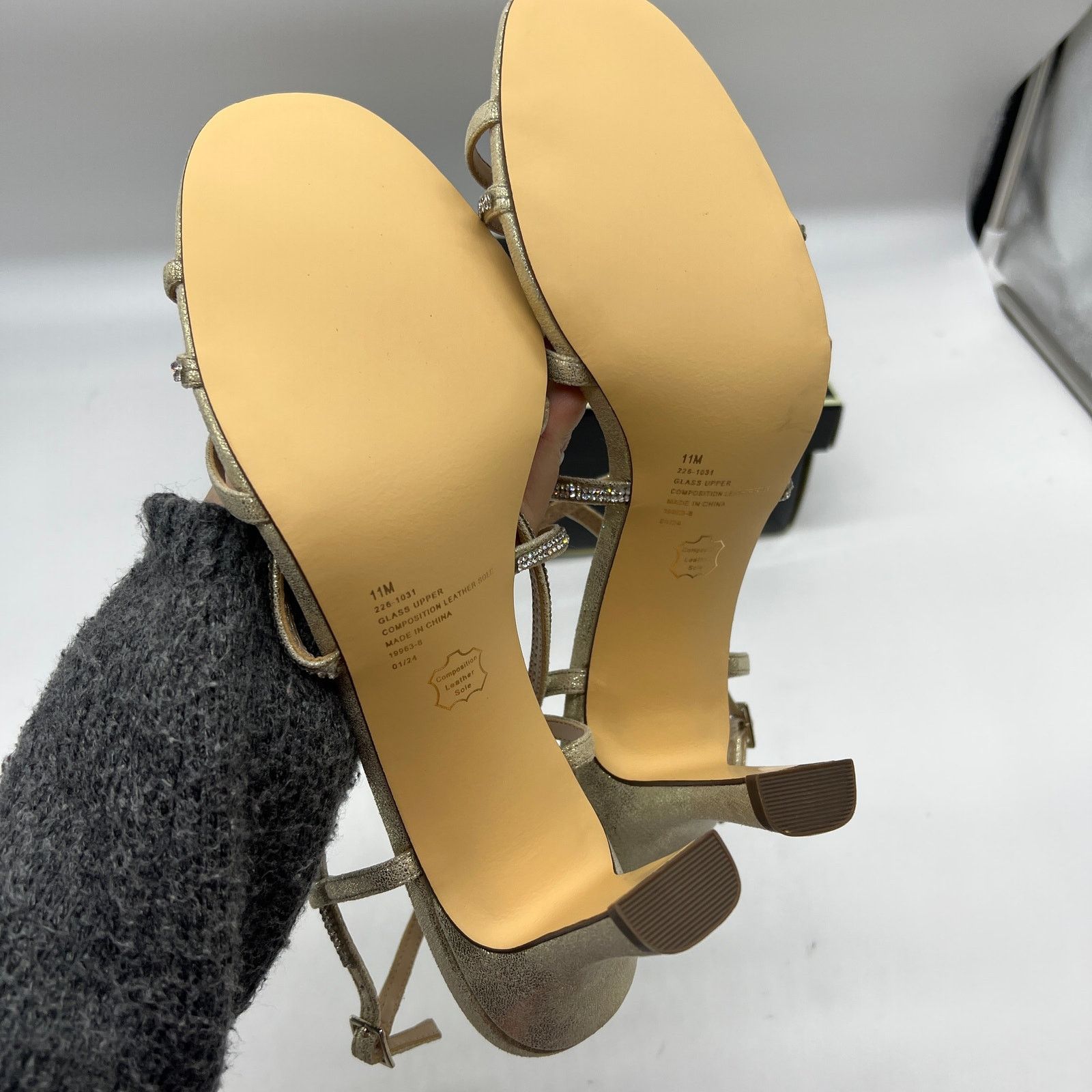 Other I. Miller Womens Andria Heeled Sandals Gold Size 11M Size US 11 / IT 41 - 5 Thumbnail