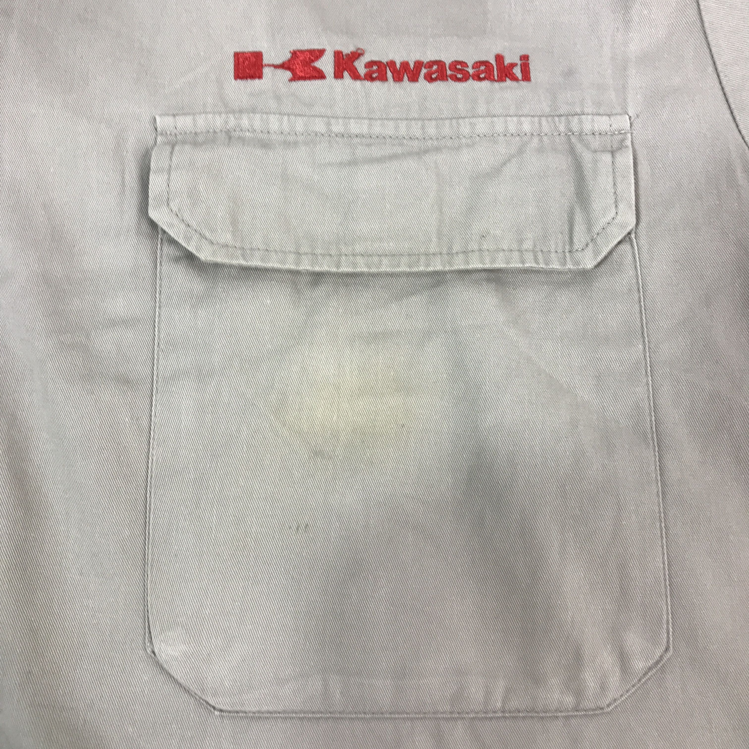 Japanese Brand KAWASAKI RACING SHORT SLEEVE ZIPPER JACKET Size US L / EU 52-54 / 3 - 9 Thumbnail