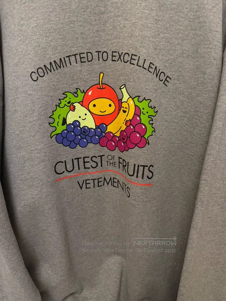 Vetements Vetements Grey Hoodie Size US L / EU 52-54 / 3 - 2 Thumbnail