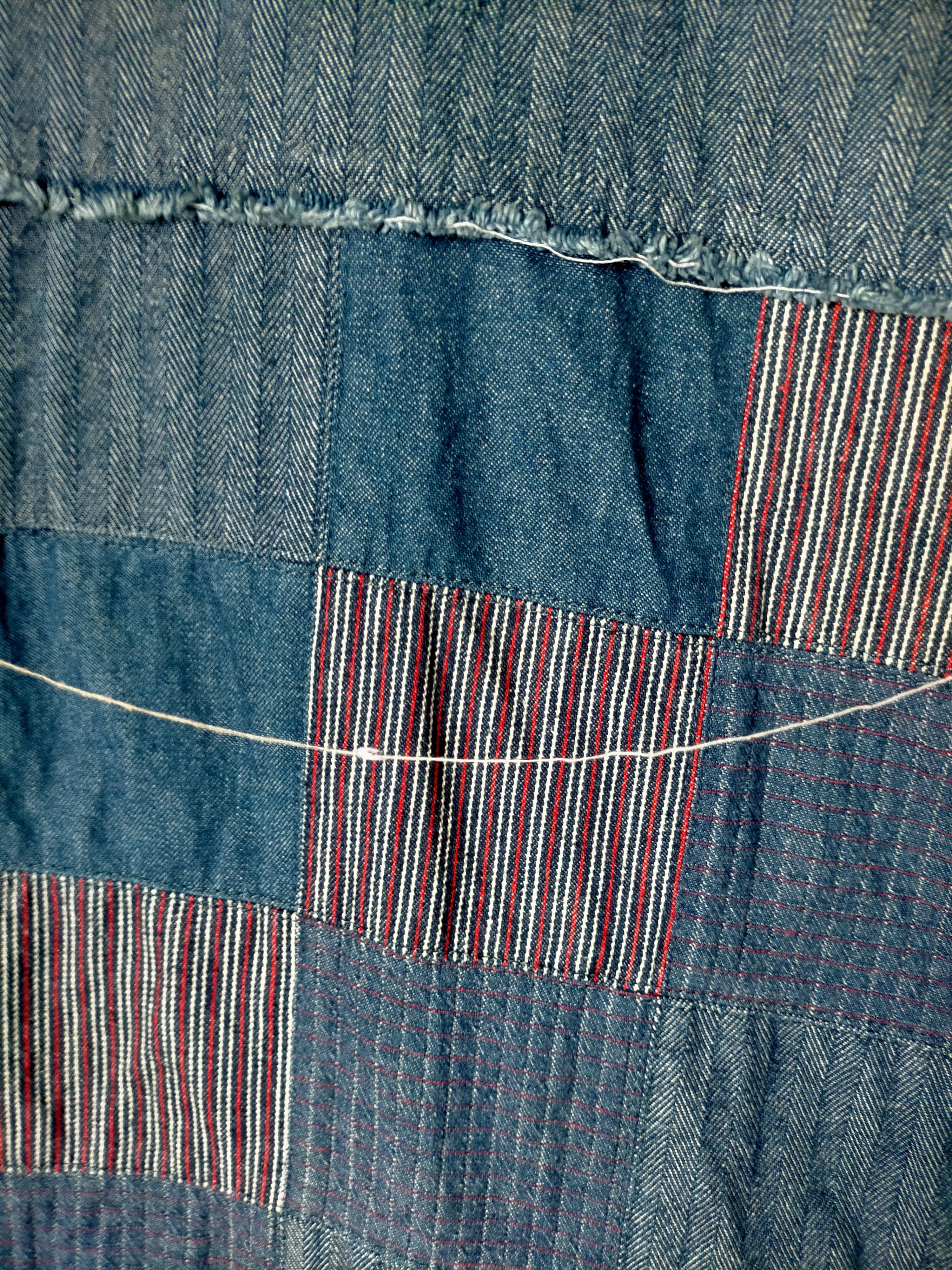 Japanese Brand Karl Helmut Patchwork Trucker Jacket Jeans Size US L / EU 52-54 / 3 - 13 Thumbnail