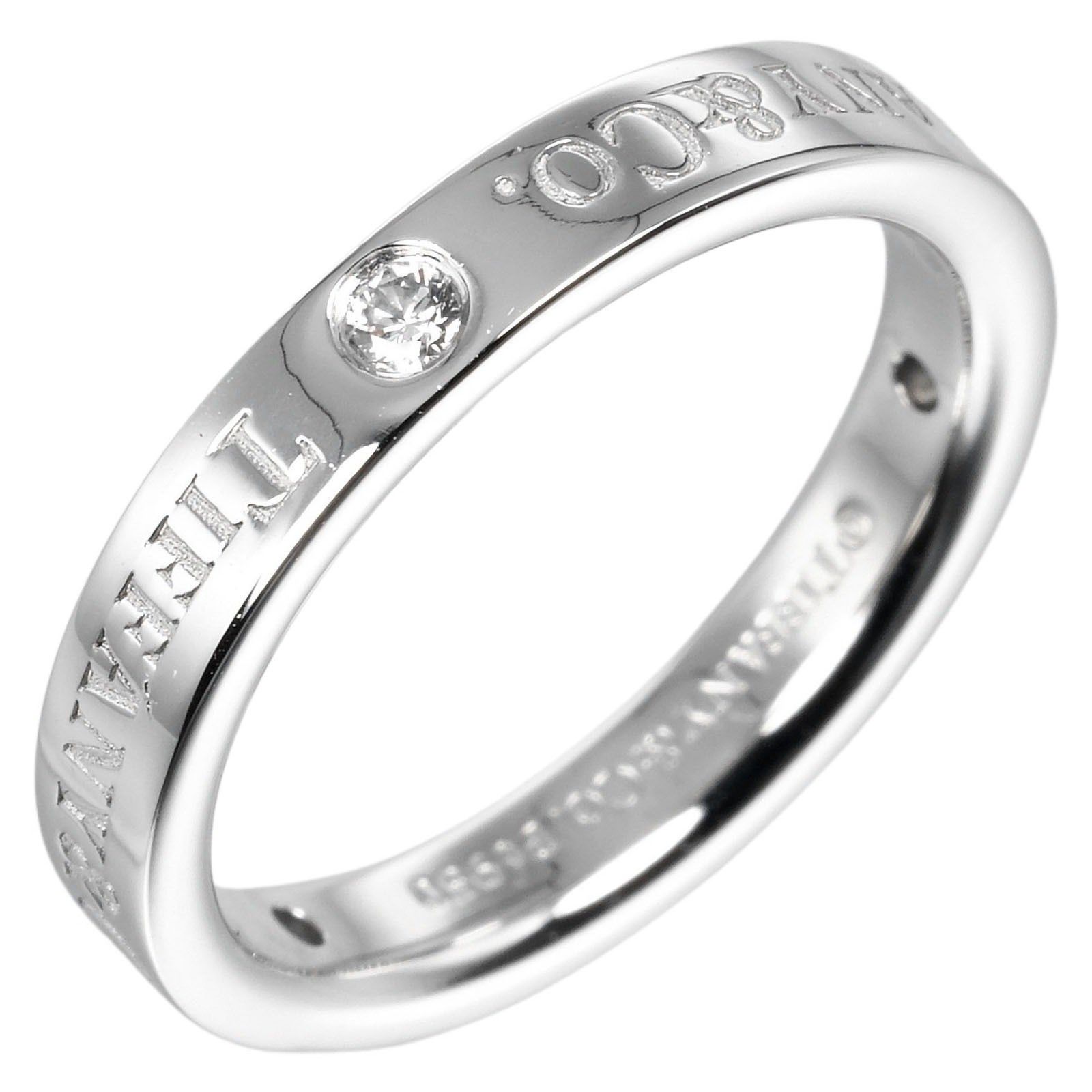 Tiffany & Co. Tiffany & Co. Flat Ring Platinum / 3P Diamond Size ONE SIZE - 1 Thumbnail