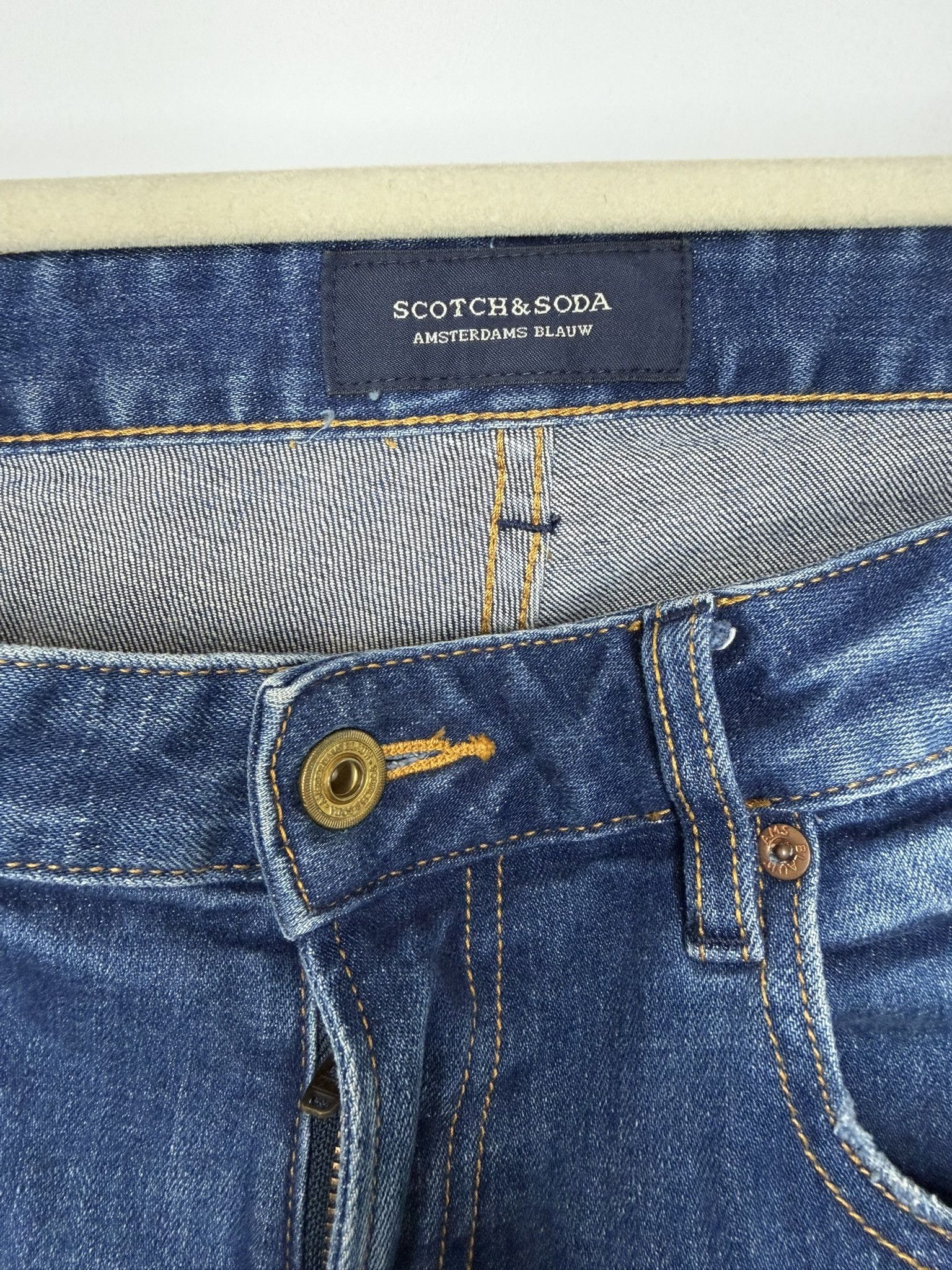Scotch & Soda Scotch & Soda Amsterdams Blauw Slim Jeans Size US 32 / EU 48 - 2 Thumbnail