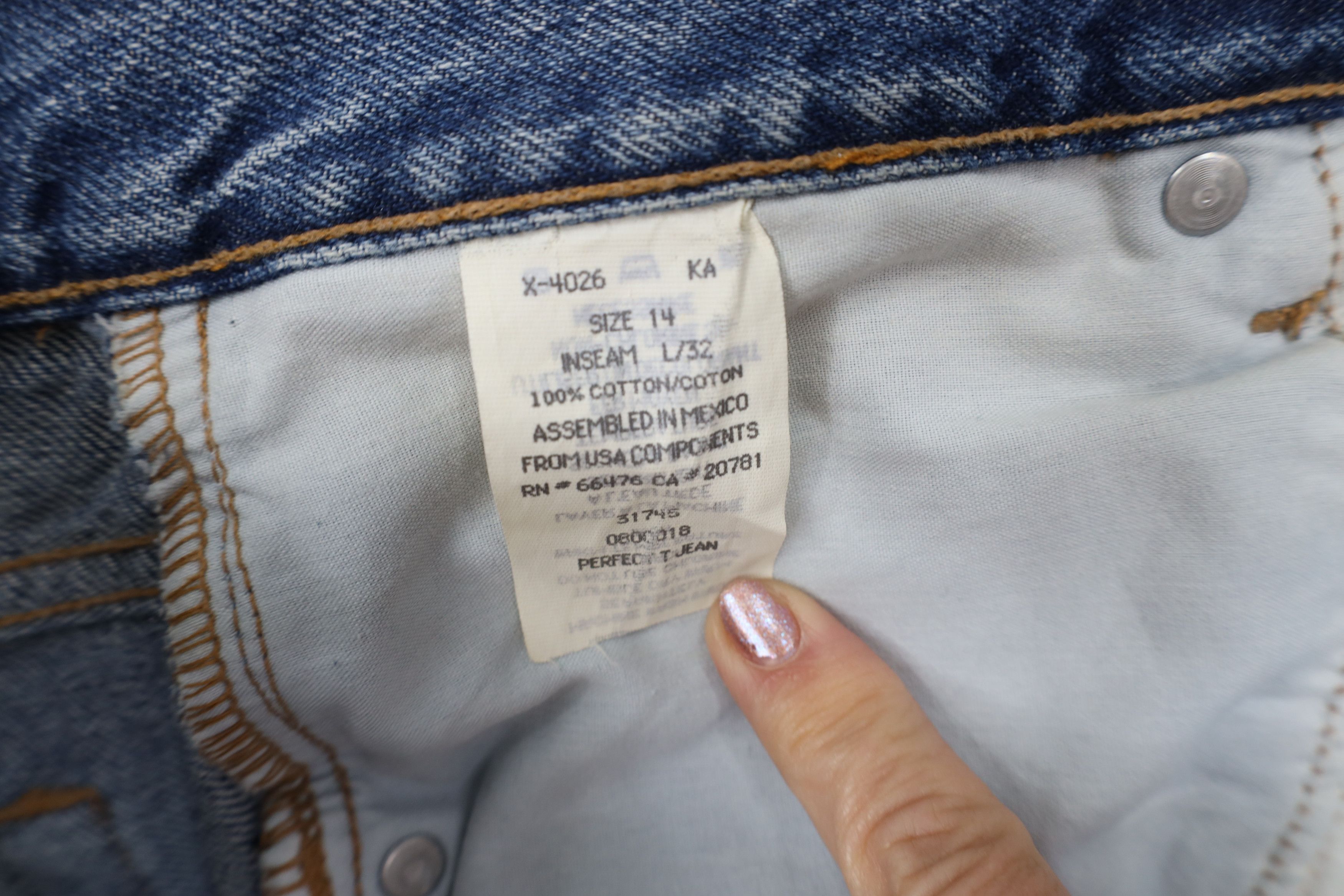 Tommy Hilfiger Deadstock Vintage 90s Tommy Hilfiger Fit Denim Jeans Blue Size 36" / US 14 / IT 50 - 7 Thumbnail