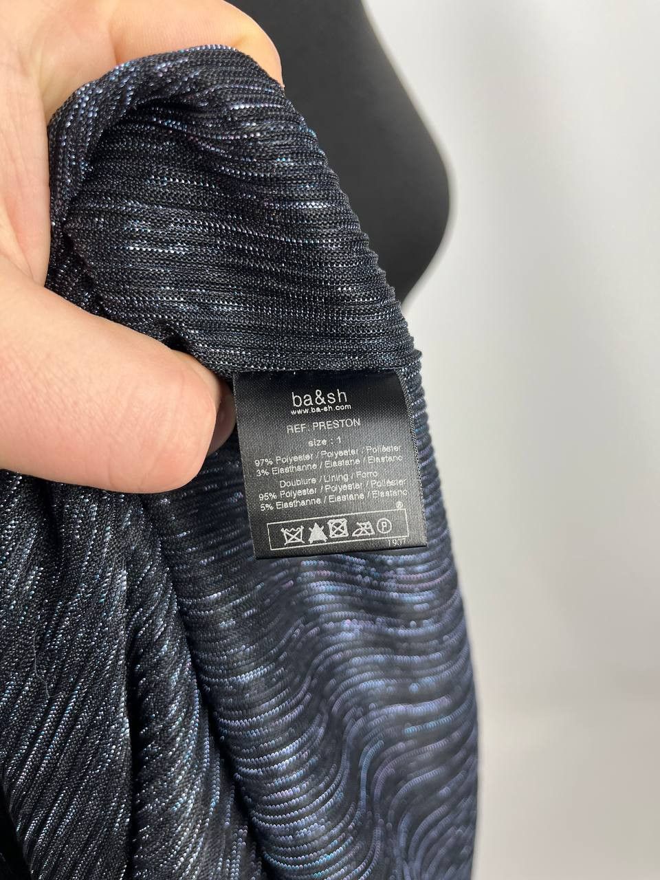 ba&sh Pretty Fluid Skirt Lurex BA&SH Model Preston Size 1 Size 25" / US 0 / IT 36 - 6 Thumbnail