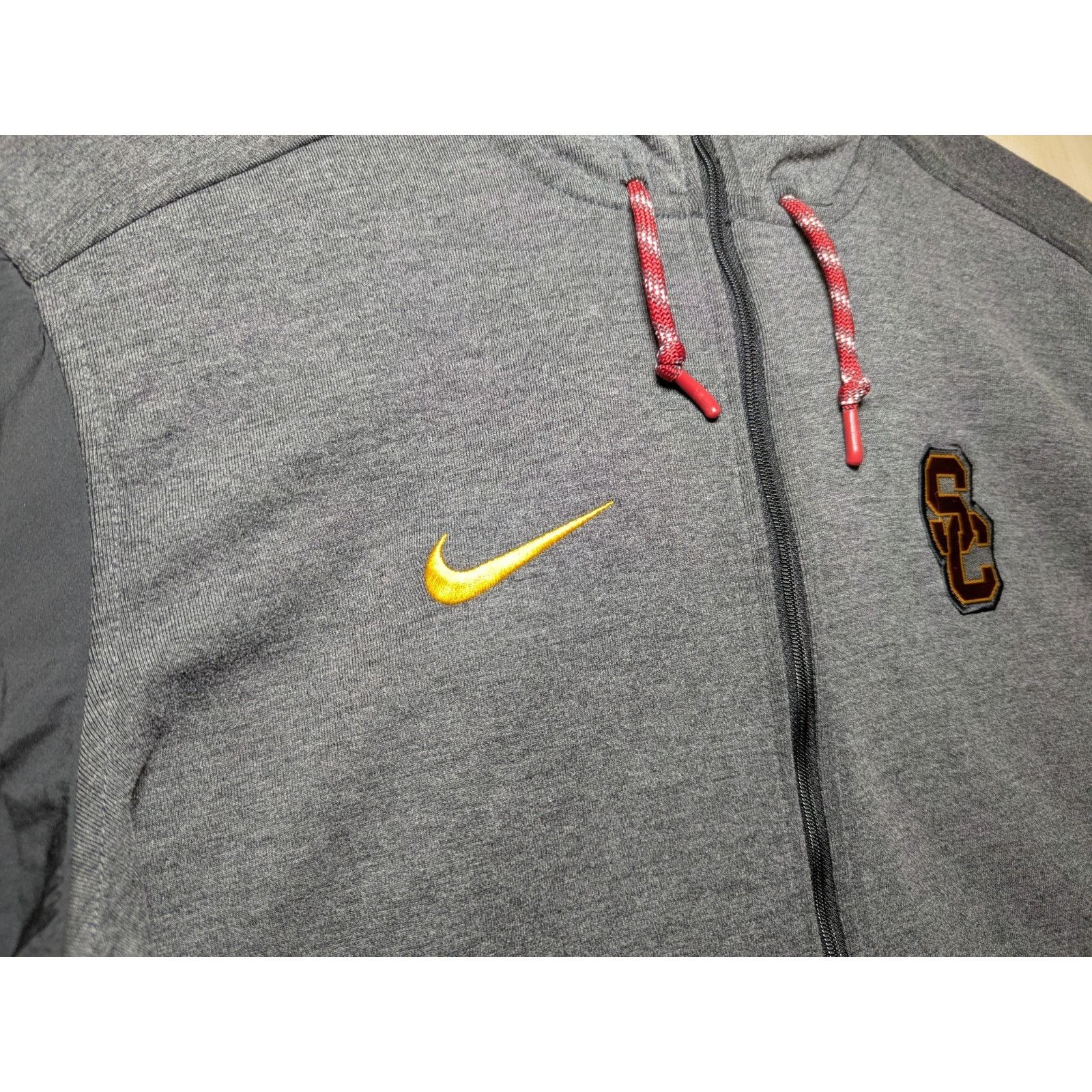 Nike Nike Men's Medium USC Trojans Jacket Grey Full Zip Hoodie Size US M / EU 48-50 / 2 - 5 Thumbnail