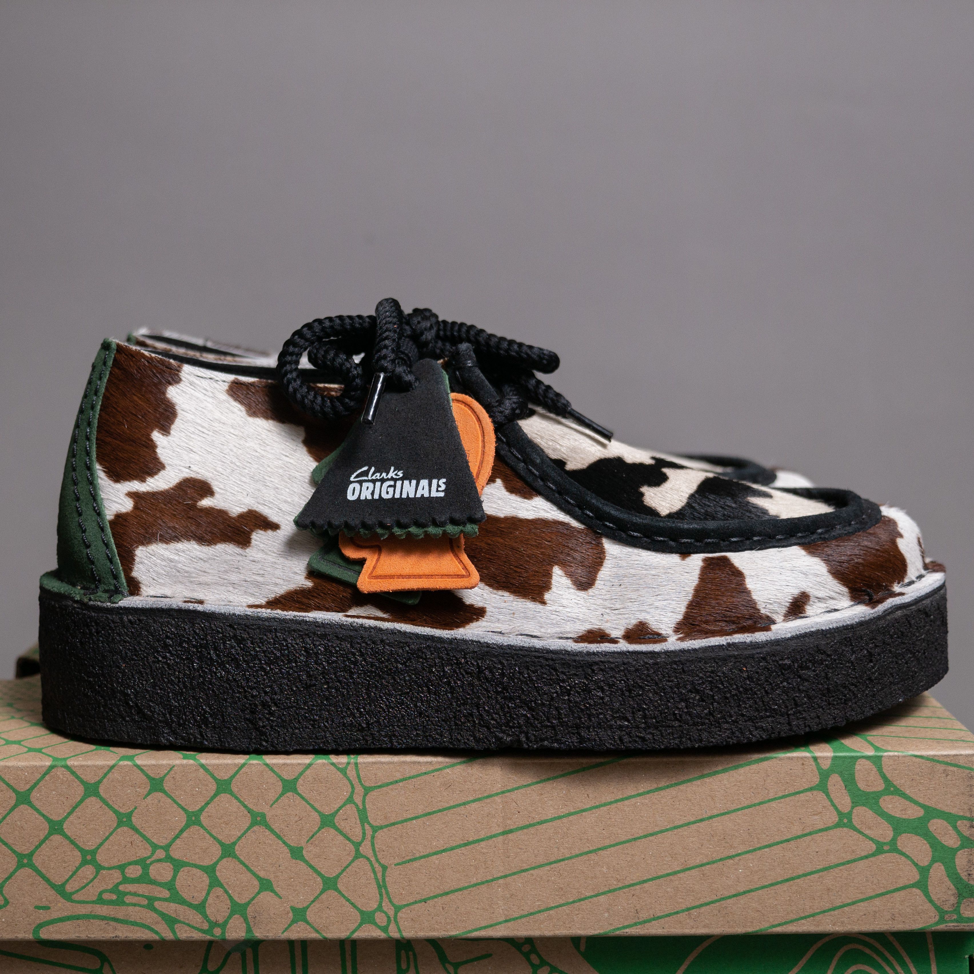Brain Dead x Clarks Desert Nomad Cow Print