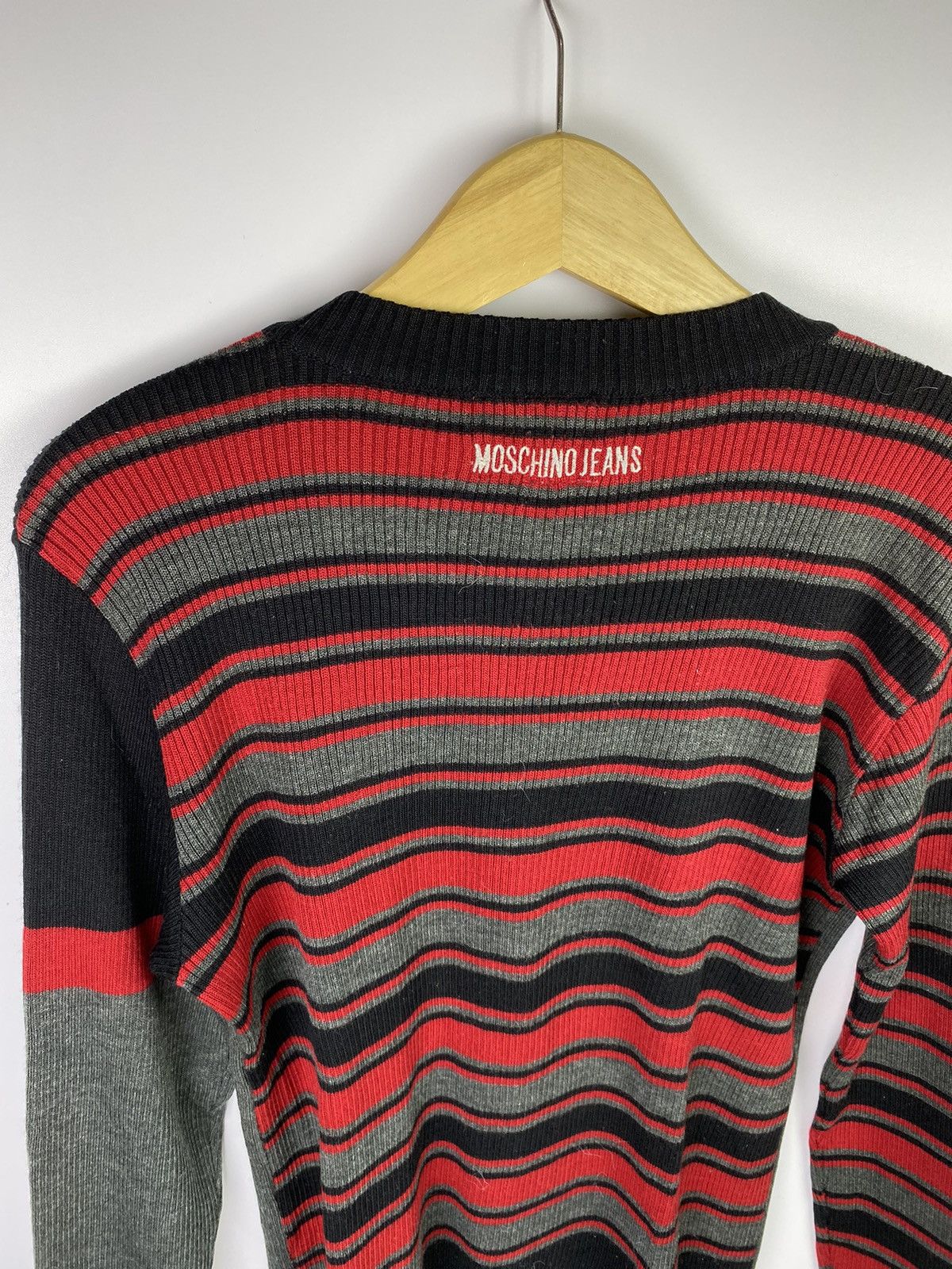 Designer × Moschino moschino stripes cardigan Size US S / EU 44-46 / 1 - 7 Thumbnail
