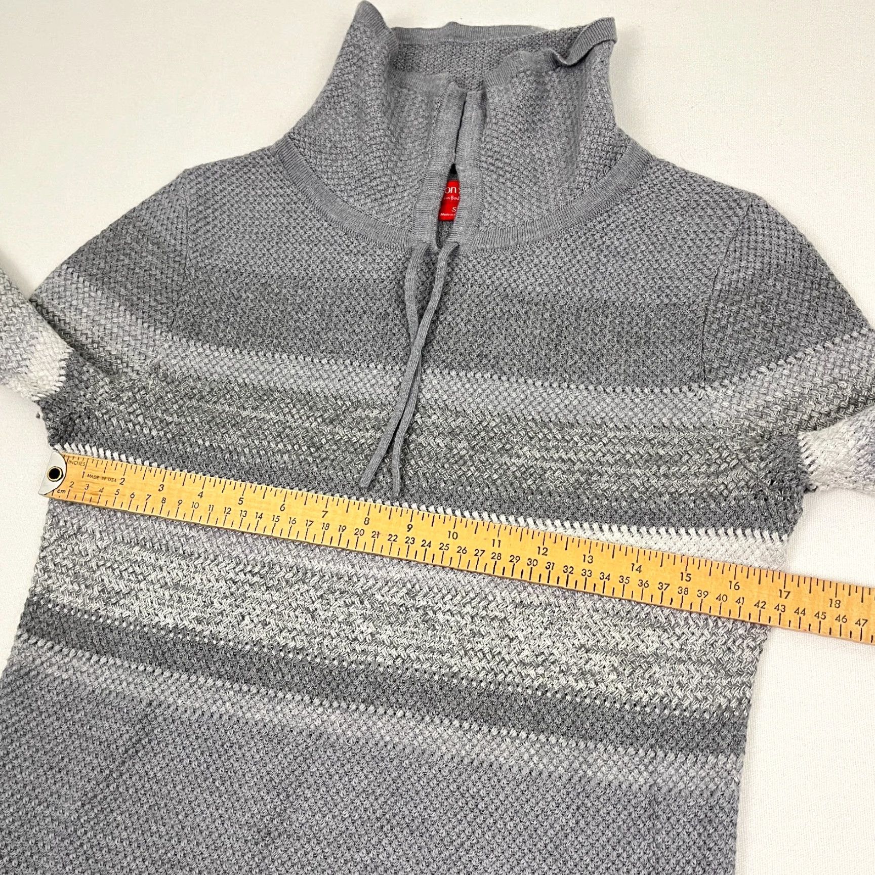 Vintage Krimson Klover Sweater Womens Small Gray Merino Wool Silk Turtleneck Tunic Prep Size S / US 4 / IT 40 - 5 Thumbnail