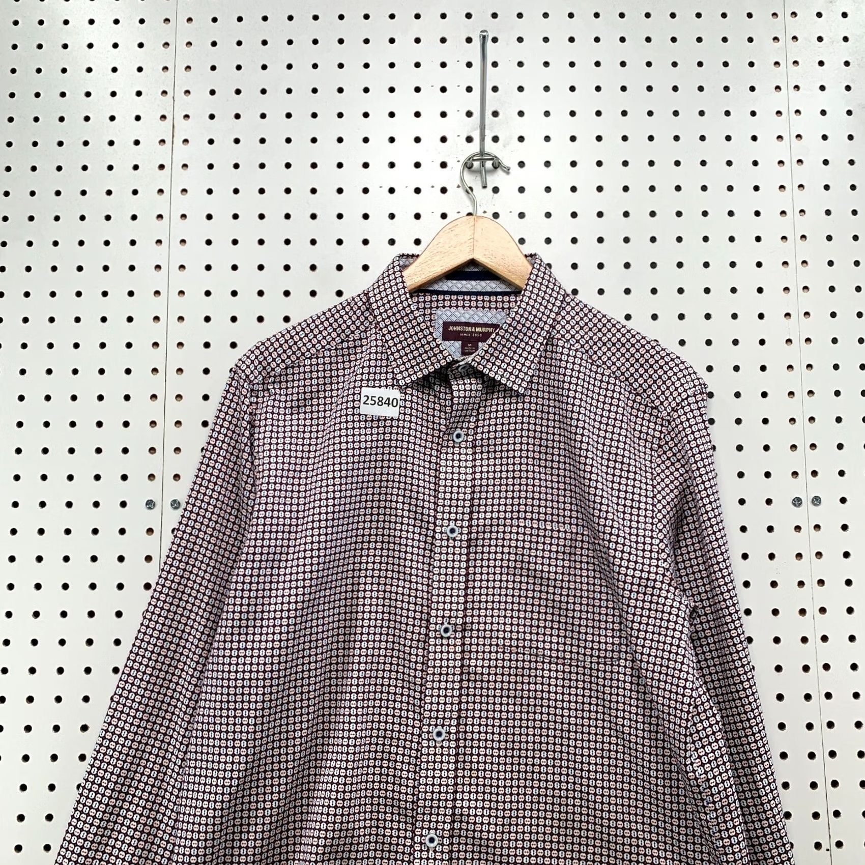Johnston & Murphy Johnston & Murphy Shirt Multicolor Geometric Mens Medium Size US M / EU 48-50 / 2 - 2 Thumbnail