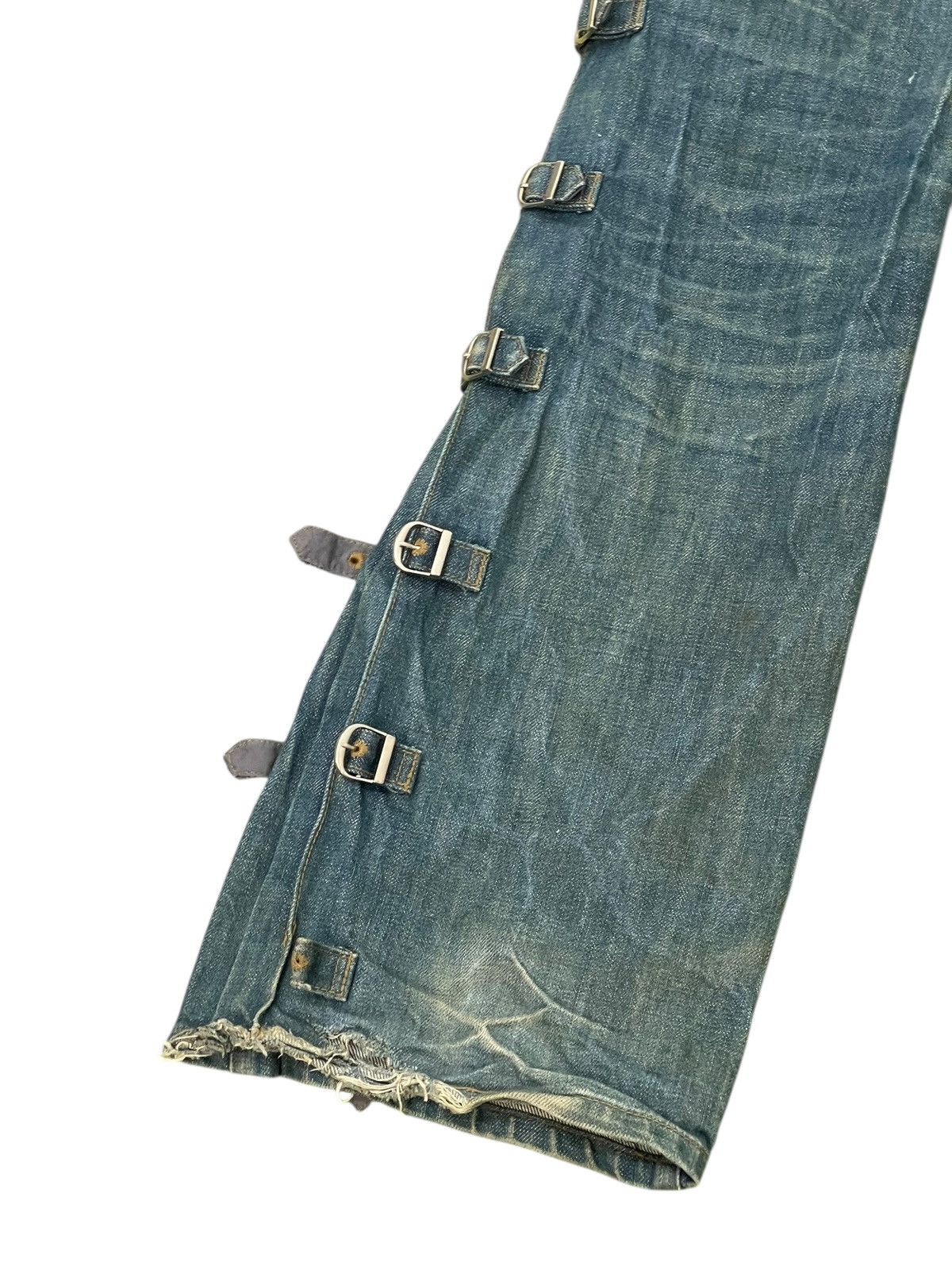 Japanese Brand Flare Jeans Morgan Homme Faded Boot Cut Chrome hearts 2🟦7 Size US 32 / EU 48 - 5 Thumbnail