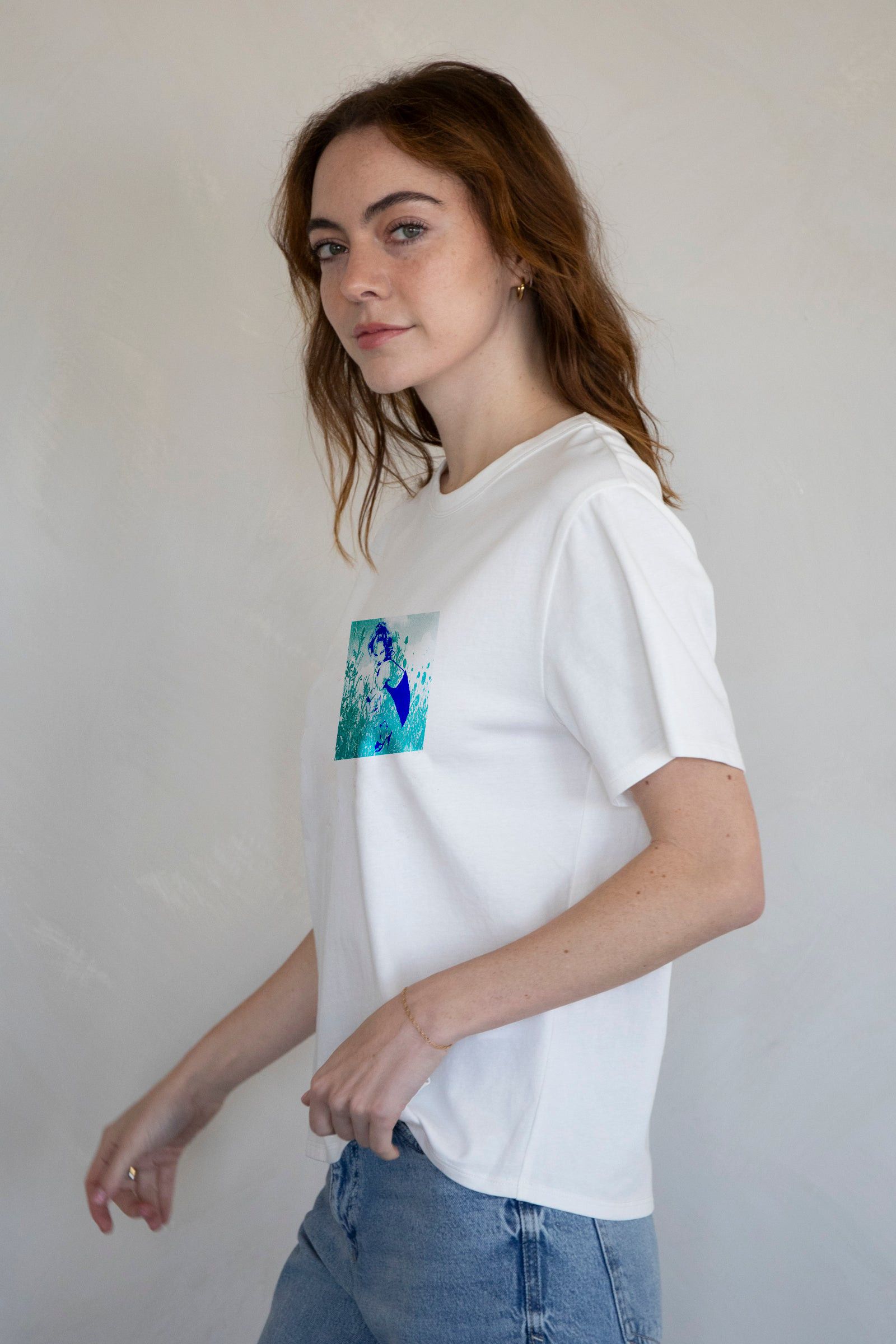 Designer × Vintage Wildflower Tee | Embrace Natural Freedom Size L / US 10 / IT 46 - 3 Thumbnail