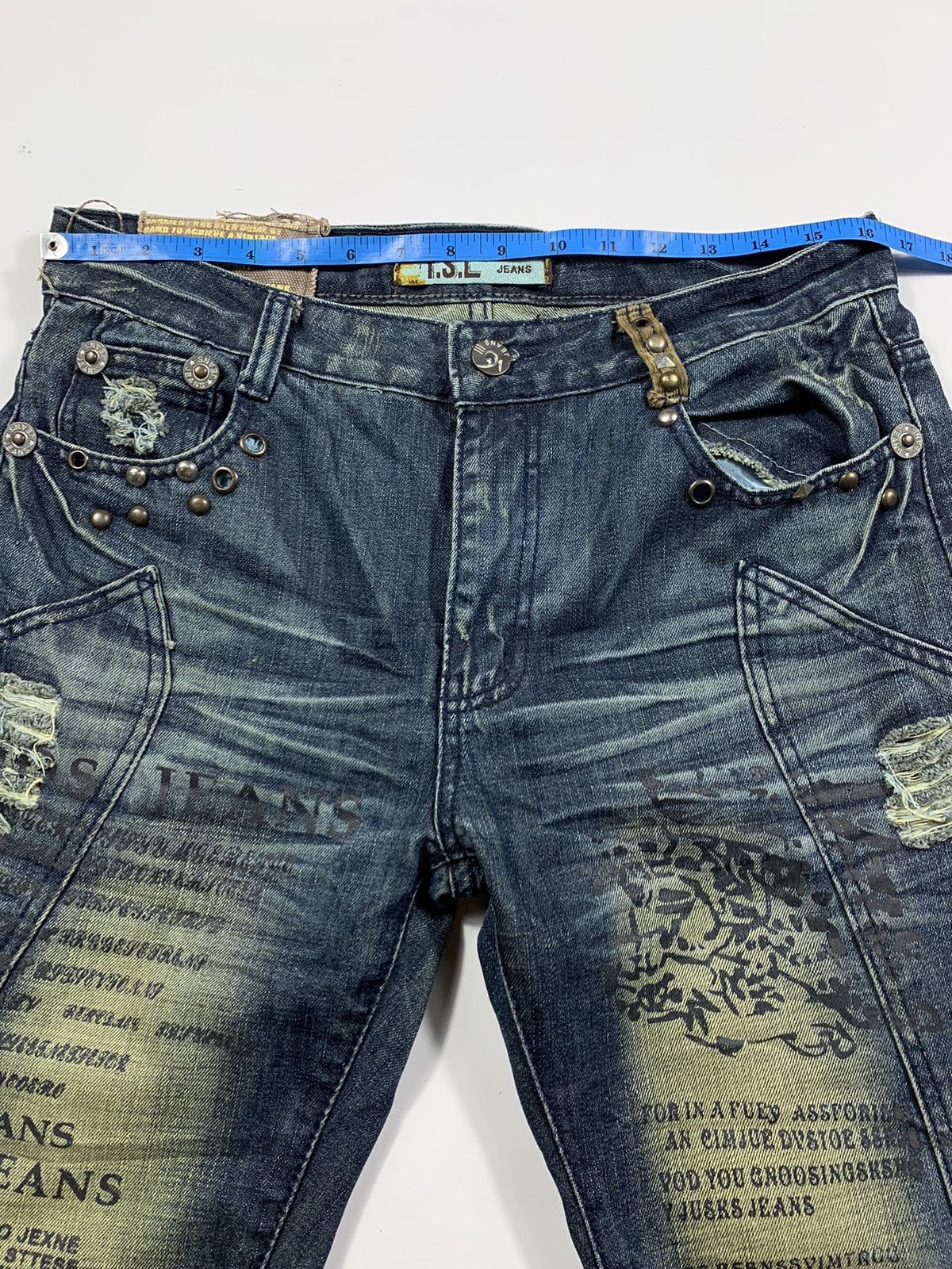 Isamu Katayama Backlash Sick Gothic Punk Denim Tsl Jeans Size US 32 / EU 48 - 9 Thumbnail