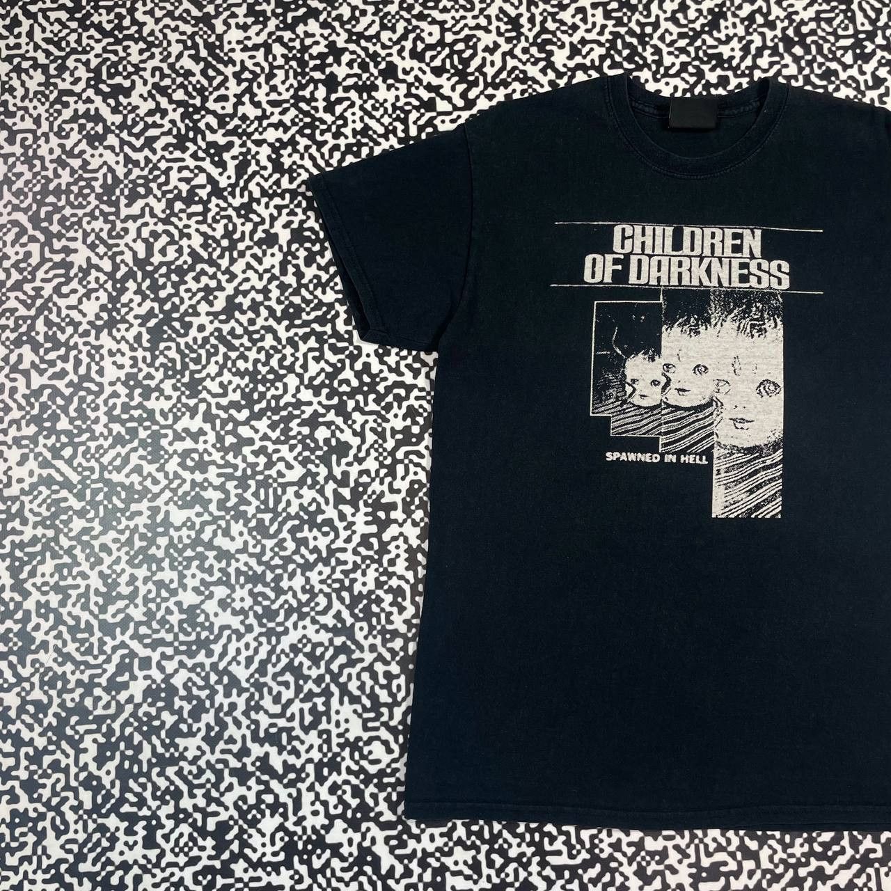 Expert Horror Vintage Y2K Children Of Darkness Spawned In Hell Horror Tee Size US M / EU 48-50 / 2 - 2 Thumbnail