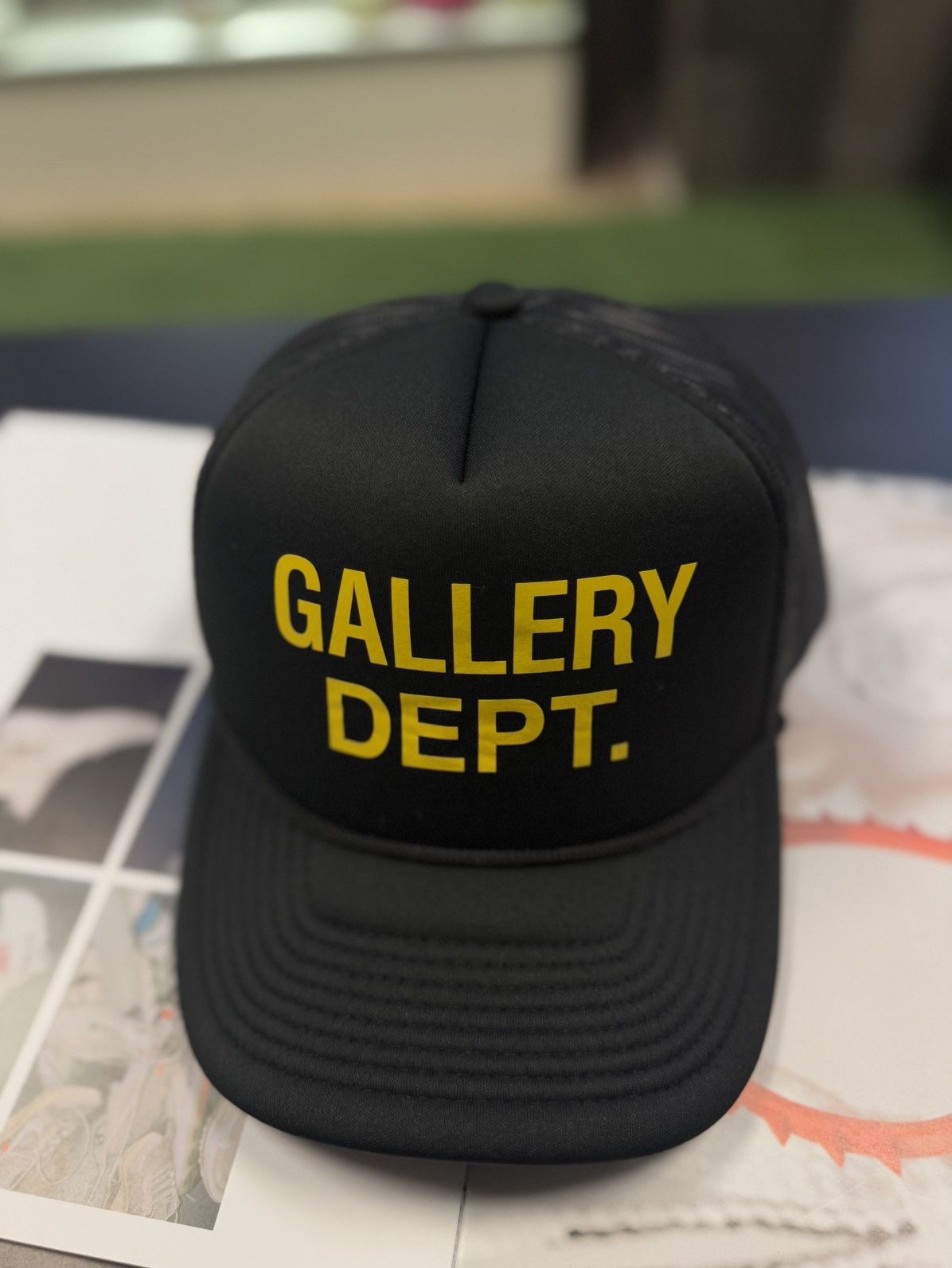 Gallery Dept. Gallery DEPT SnapBack Adjustable Hat Black Yellow (NEW) Size ONE SIZE - 4 Thumbnail