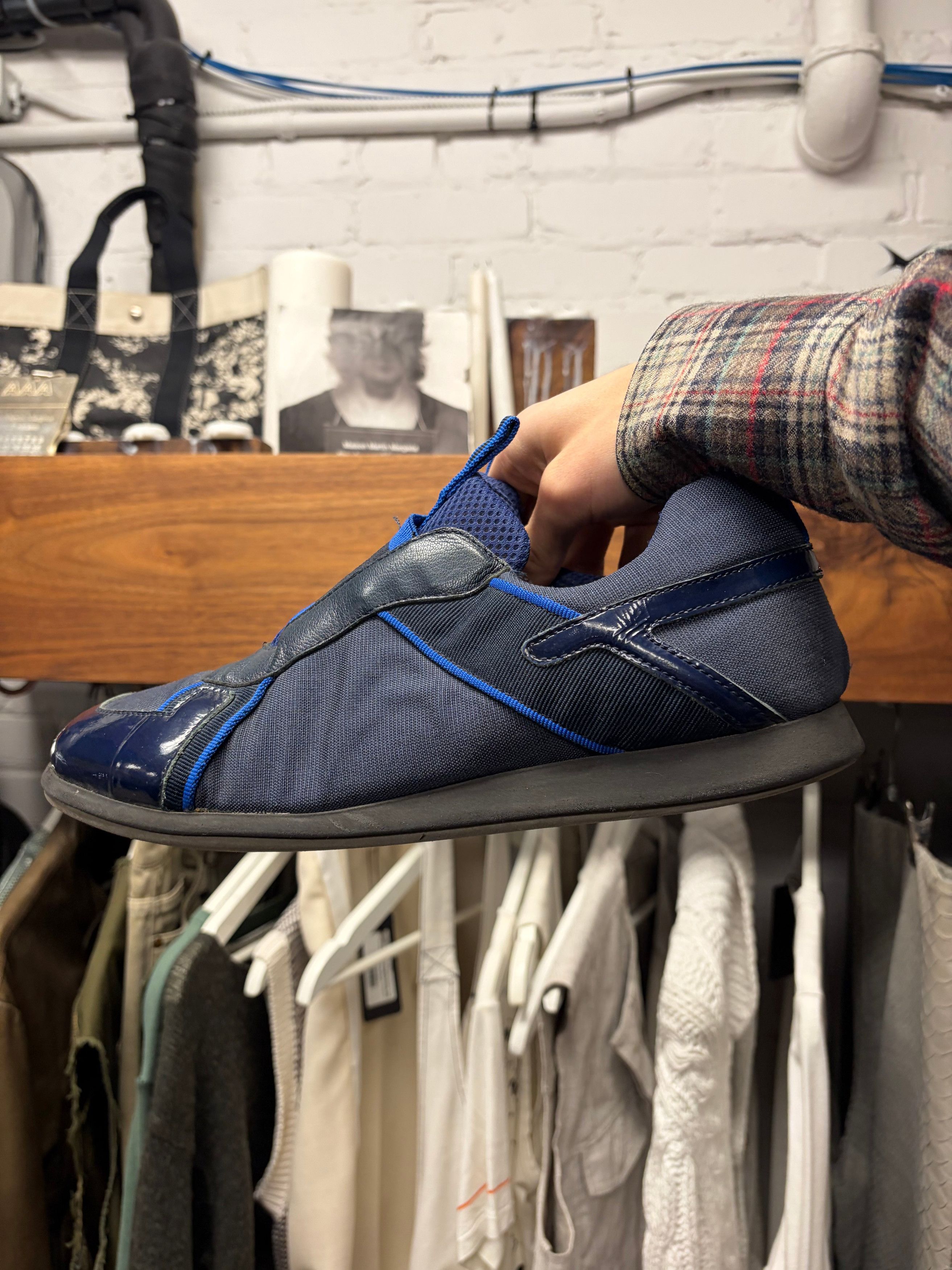 Miu Miu Vintage Miu Miu Men’s Blue Sporty Low Top Sneakers Size US 10 / EU 43 - 2 Thumbnail