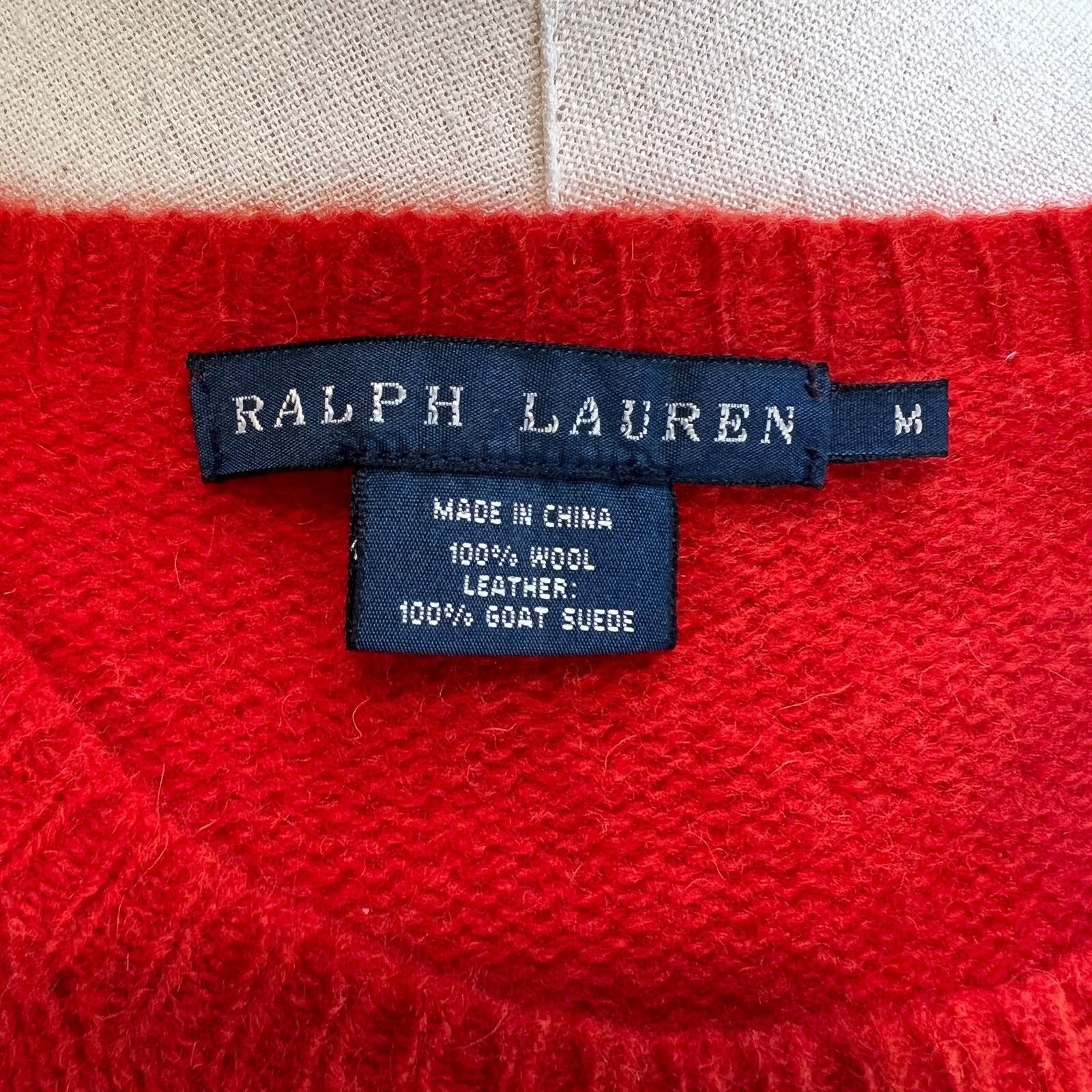 Ralph Lauren Ralph Lauren Crewneck Wool Pullover Sweater Red Size M / US 6-8 / IT 42-44 - 3 Thumbnail