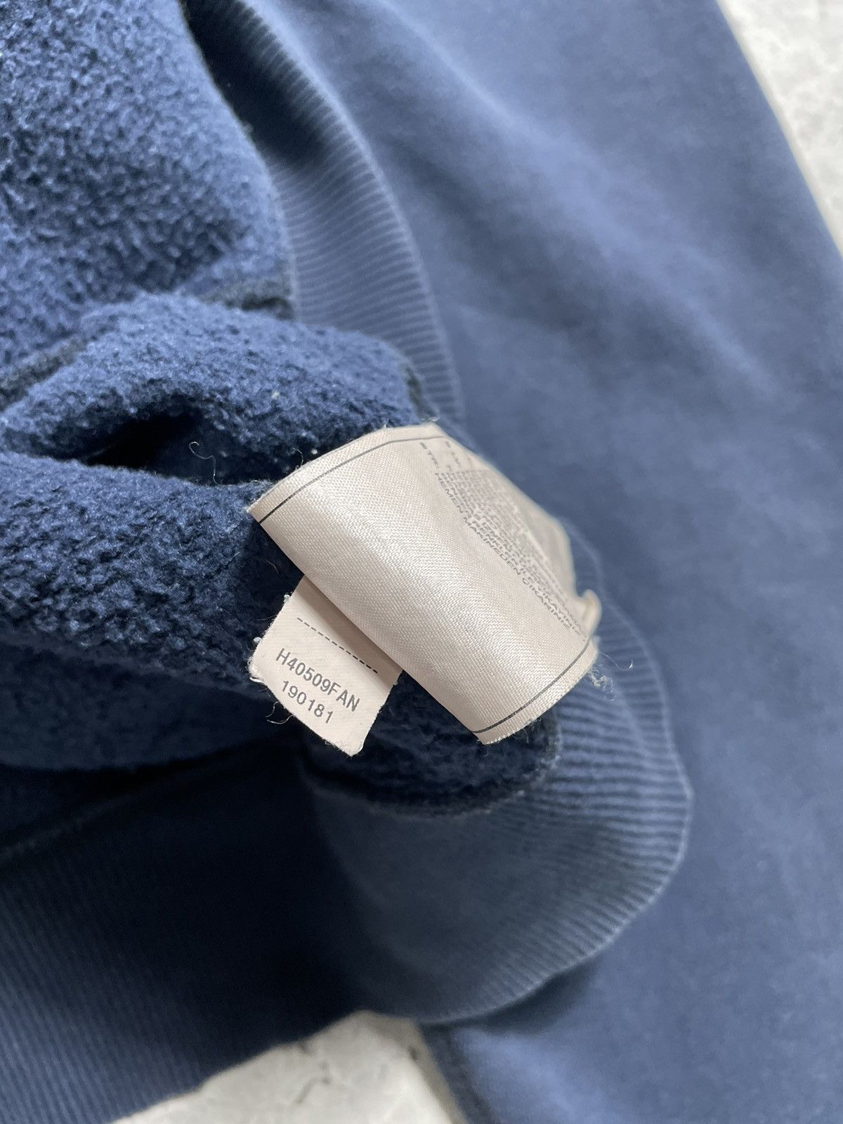 Nike × Vintage Vintage Nike Mini Swoosh Logo Drill Hoodie Y2K Navy Size US L / EU 52-54 / 3 - 9 Thumbnail