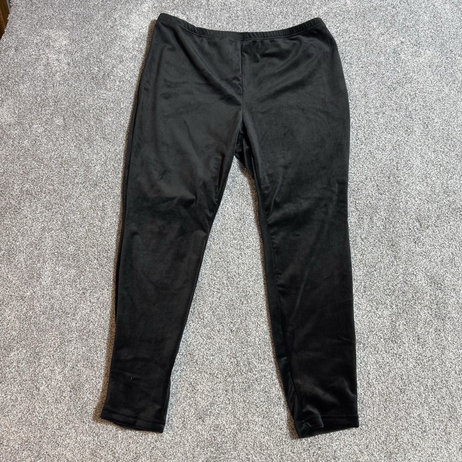 Shein SheIn Curve Leggings Womens 2XL Velour Stretchy Soft Cozy Size 34" / US 12 / IT 48 - 8 Thumbnail