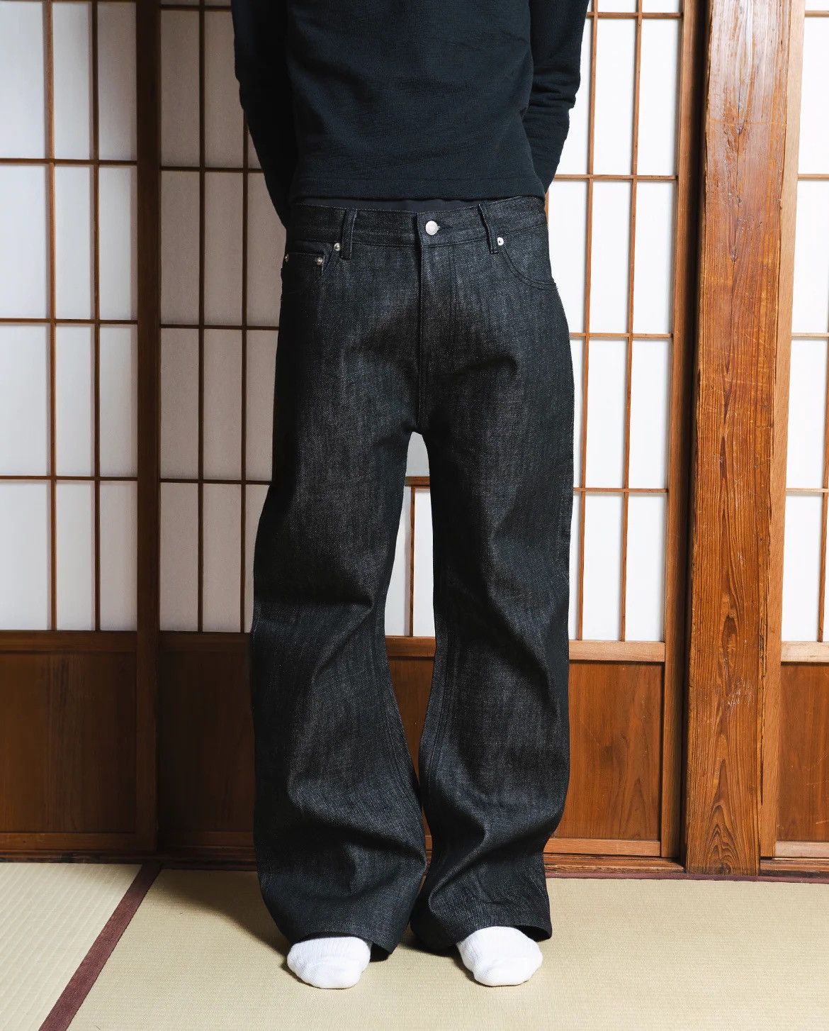 Other Menes Raw Salvaged Bootcut Denim Jeans - Black (SOLD OUT) Size US 36 / EU 52 - 8 Thumbnail