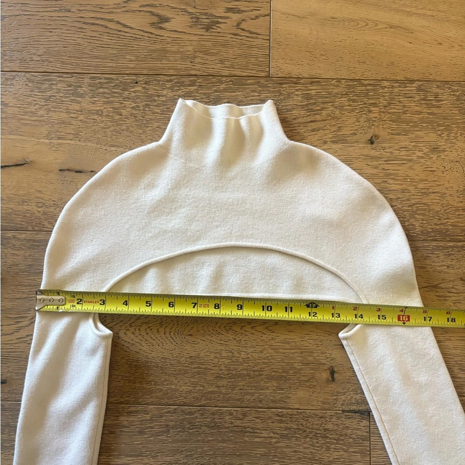 Dion Lee Dion Lee Ivory Merino Wool Ribbed Knit Bolero Shrug Size XS / US 0-2 / IT 36-38 - 6 Thumbnail