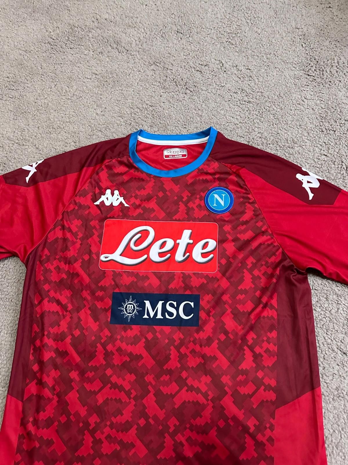 Kappa Kappa SSC Napoli 2019/20 GK Football Shirt Soocer Jersey Size US XXL / EU 58 / 5 - 3 Thumbnail