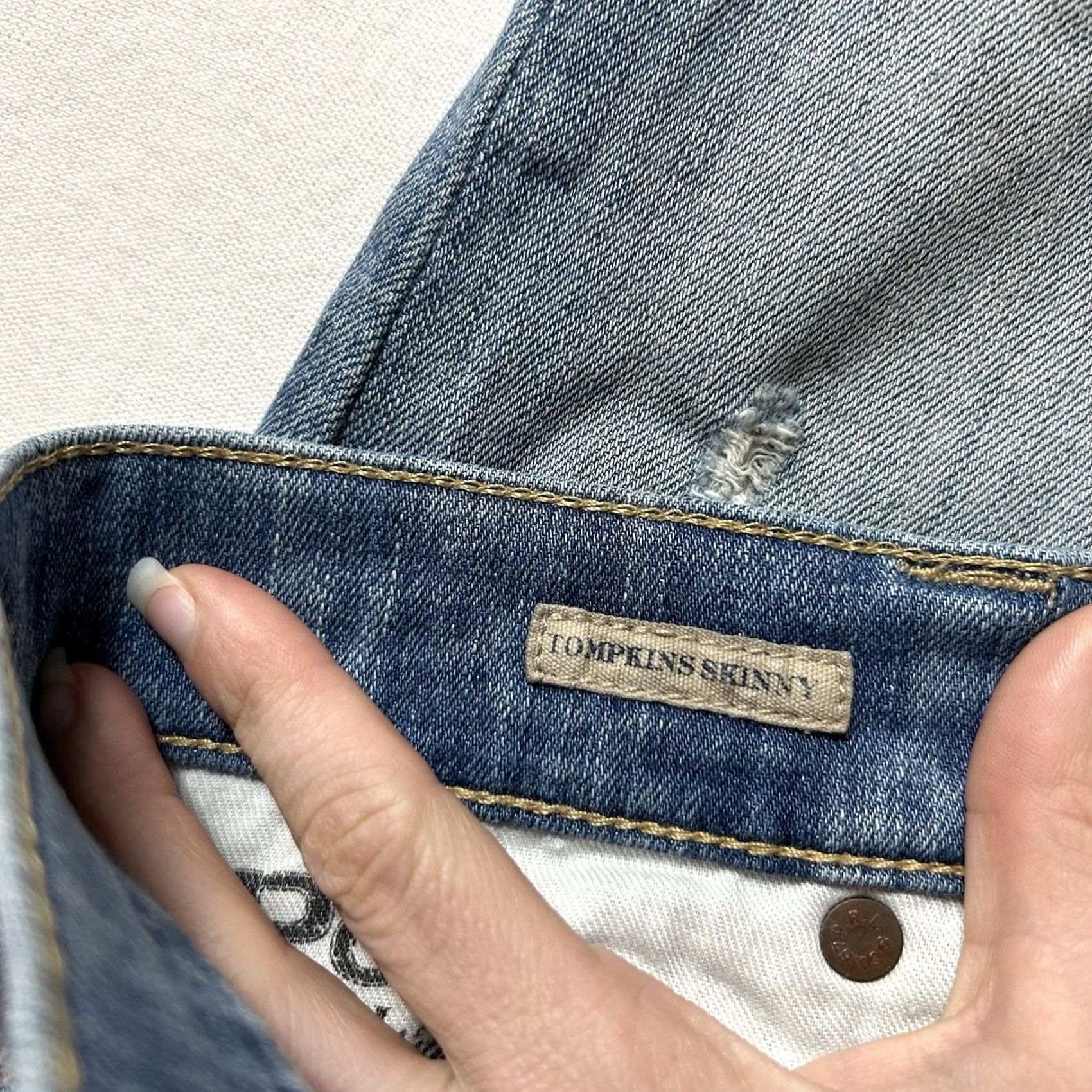 Polo Ralph Lauren Polo Ralph Lauren Jeans Low Rise Skinny Womens 26 Blue Denim 90s Hipster Preppy Vintage: No Size 26" / US 2 / IT 38 - 5 Thumbnail