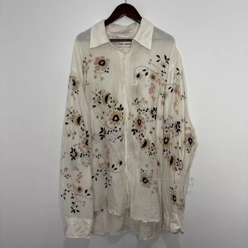 Our Legacy Our Legacy Silk cotton floral shirt Size US M / EU 48-50 / 2 - 1 Thumbnail