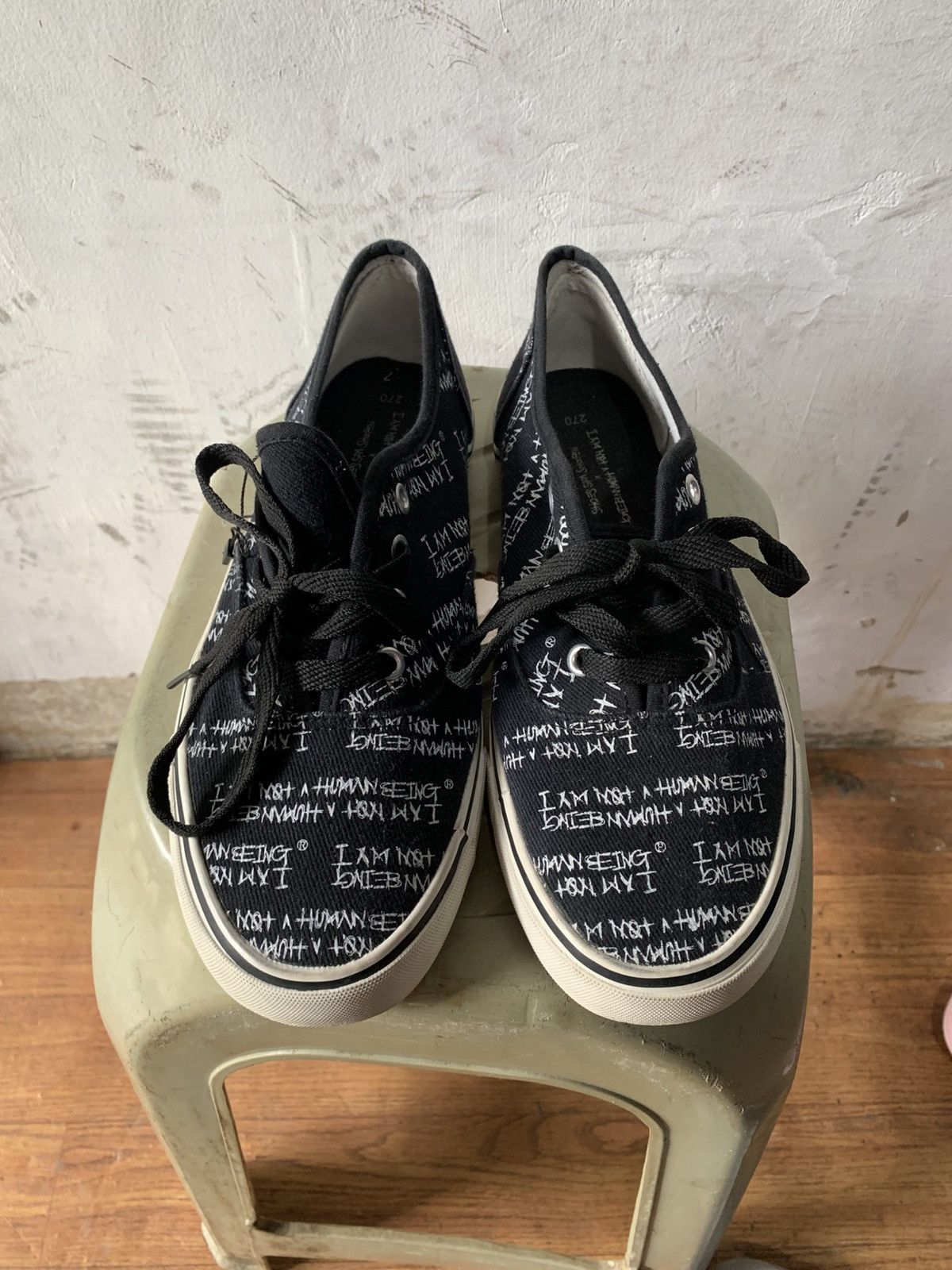 Other Shoes print i am not human being Size US 7.5 / EU 40-41 - 1 Thumbnail