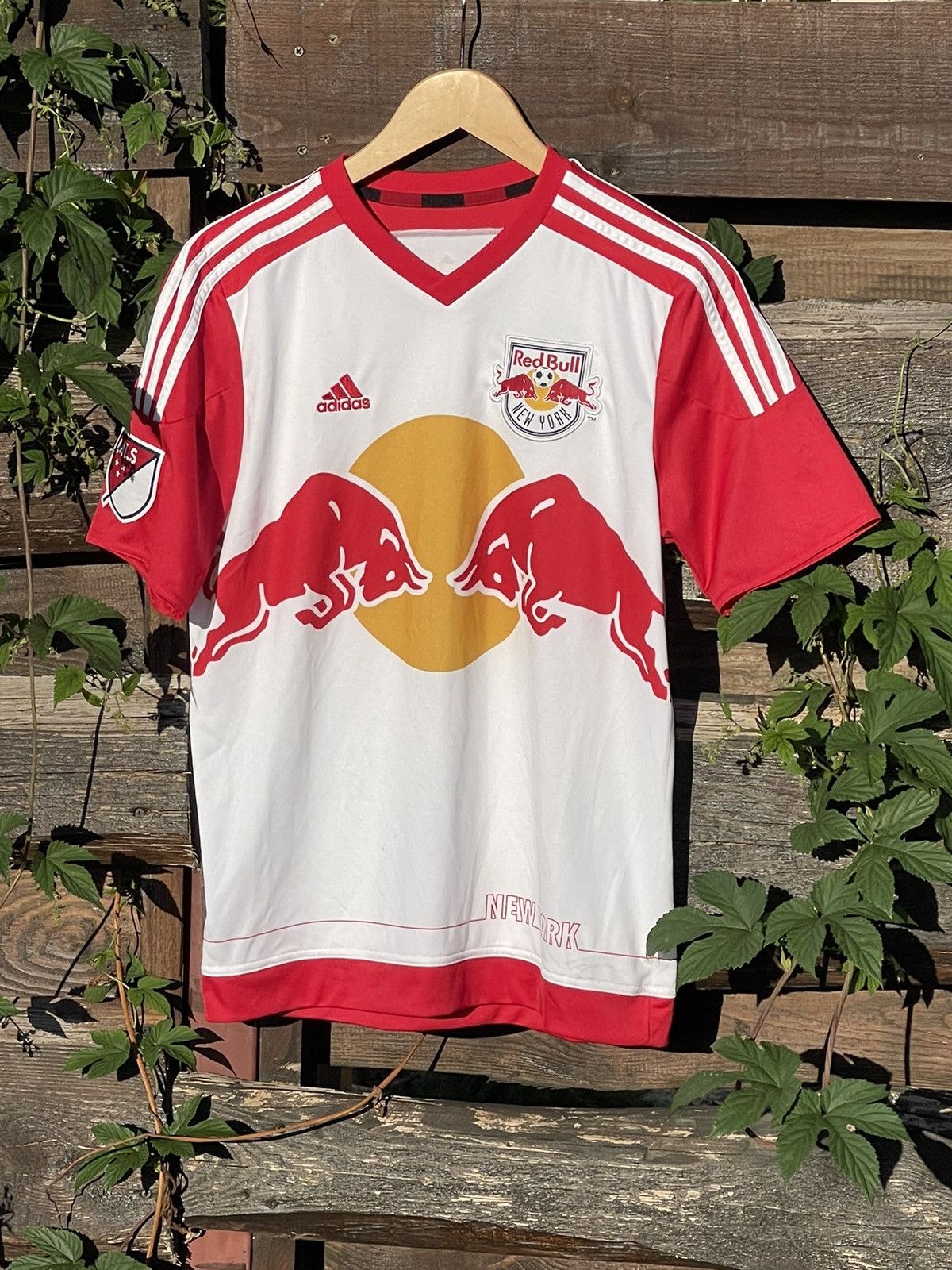 Adidas 2014 Adidas New York Red Bull MLS soccer jersey Size US S / EU 44-46 / 1 - 4 Thumbnail