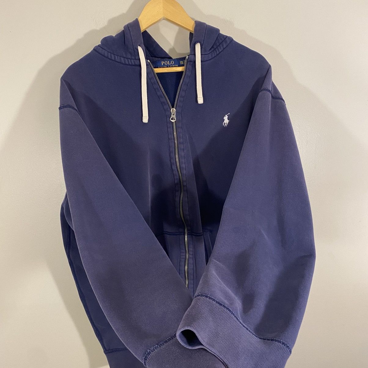 Polo Ralph Lauren × Vintage Vintage 90s Polo Ralph Lauren Zip Up Hoodie Sweatshirt Size US XL / EU 56 / 4 - 1 Thumbnail