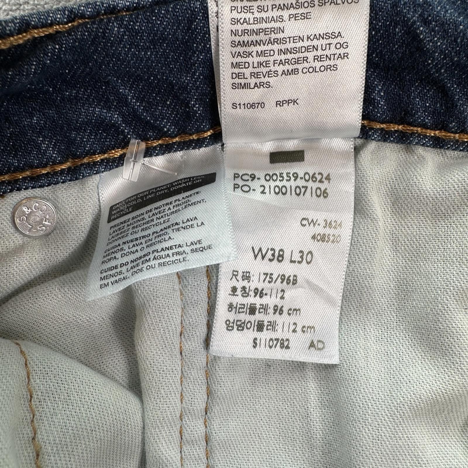 Levi's Levis 559 Jeans Mens 38x30 Blue Relaxed Straight Fit Size US 30 / EU 46 - 7 Thumbnail