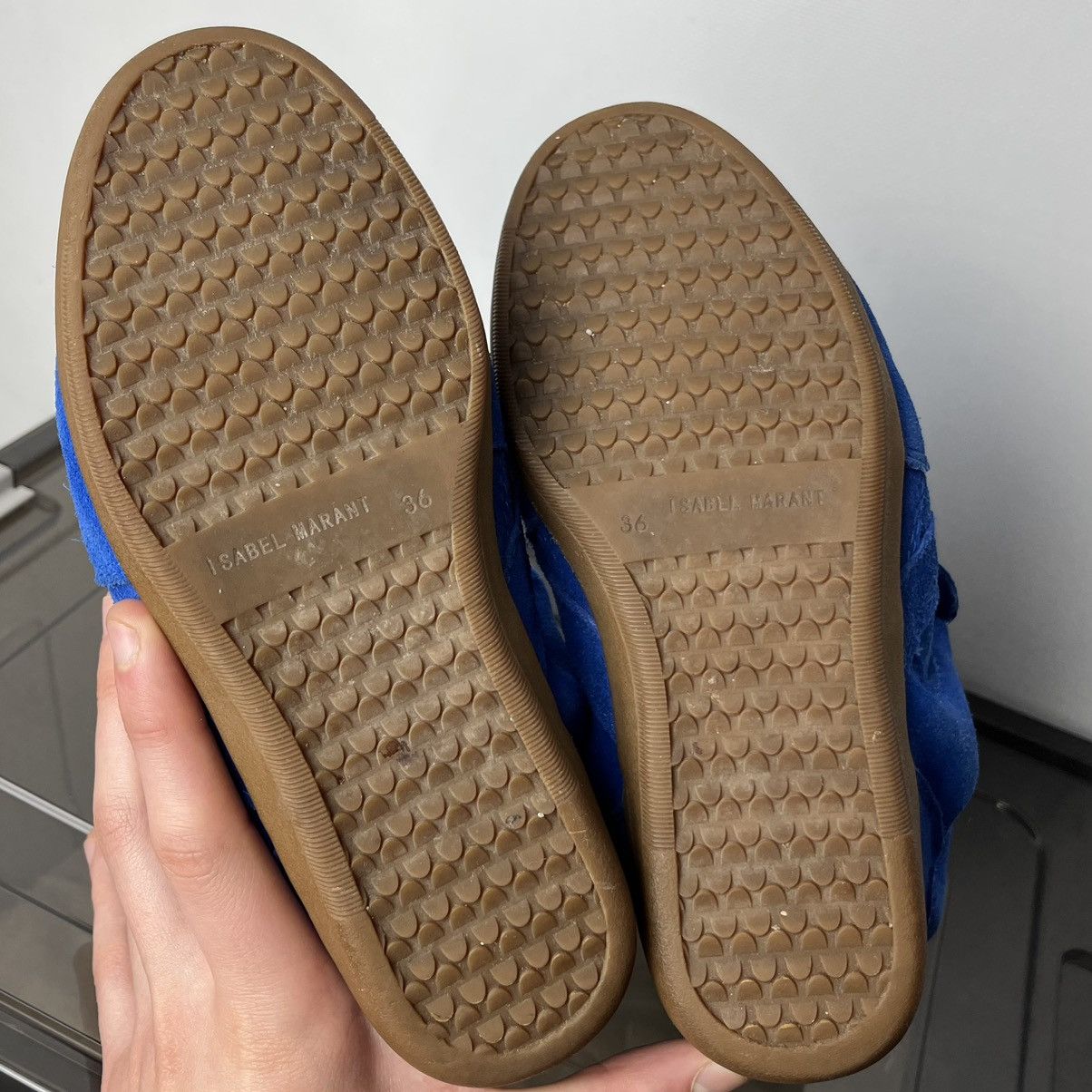 Isabel Marant Iconic Isabel Marant Bekett Blue Suede Wedge Y2k Sneakers Size US 6 / IT 36 - 5 Thumbnail