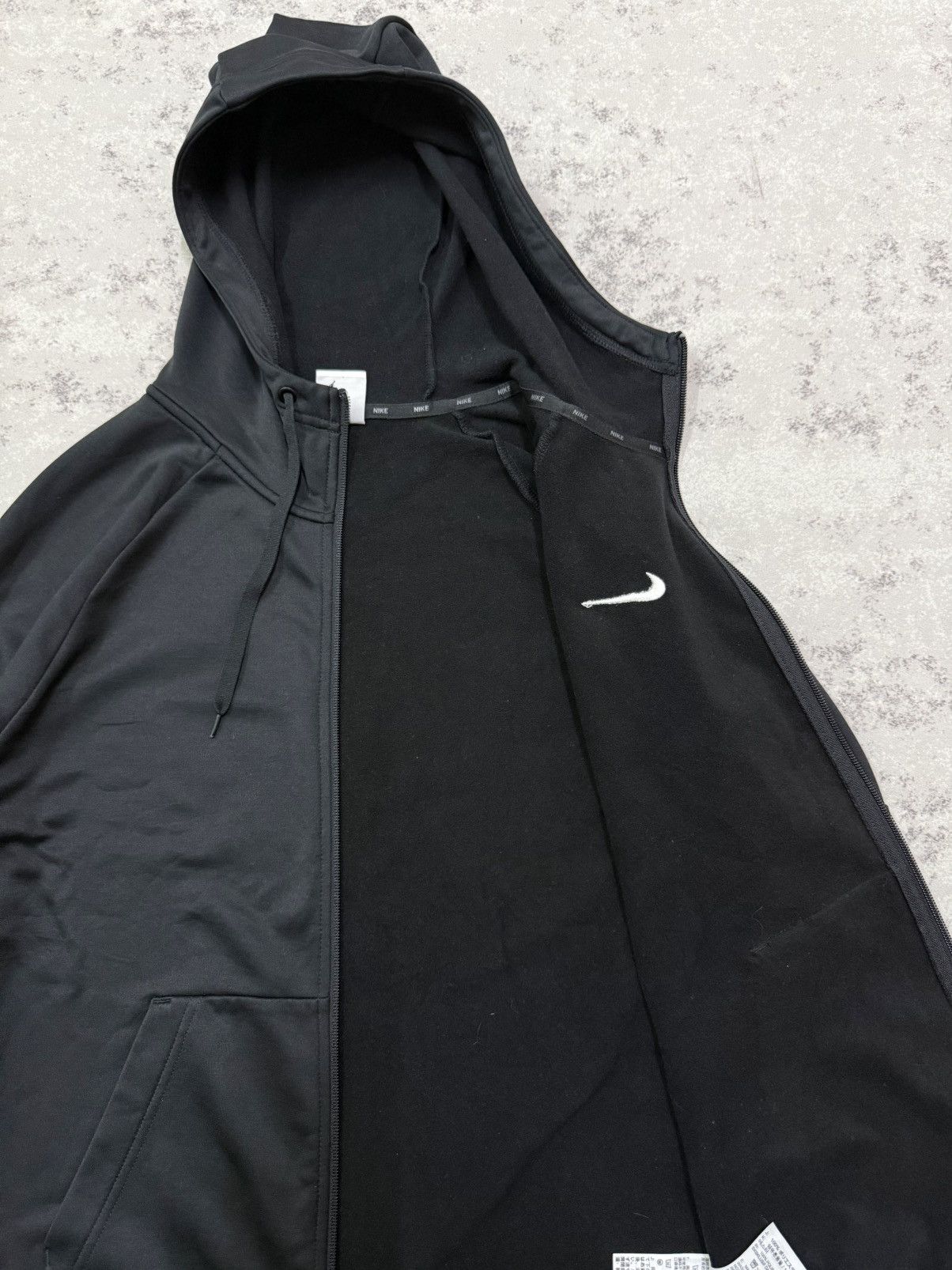Nike NIKE SWOOSH THERMA FIT ZIPPER BLACK SWEATER HOODIE Size US M / EU 48-50 / 2 - 8 Thumbnail