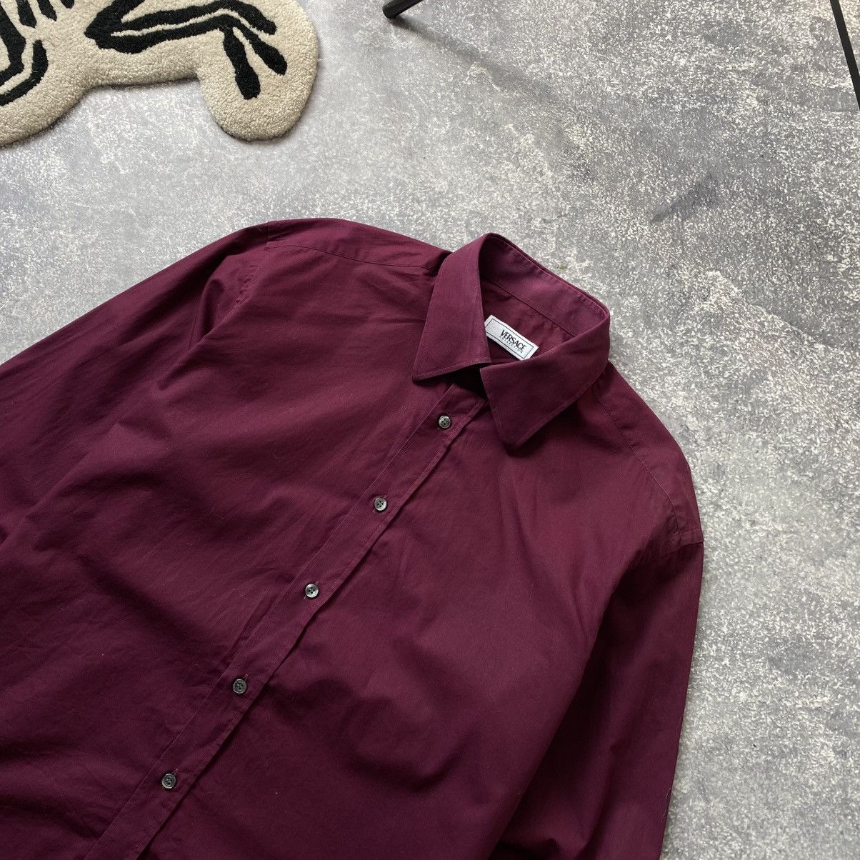 Versace × Vintage Luxury Versace Collection vintage basic button up shirt Size US M / EU 48-50 / 2 - 2 Thumbnail
