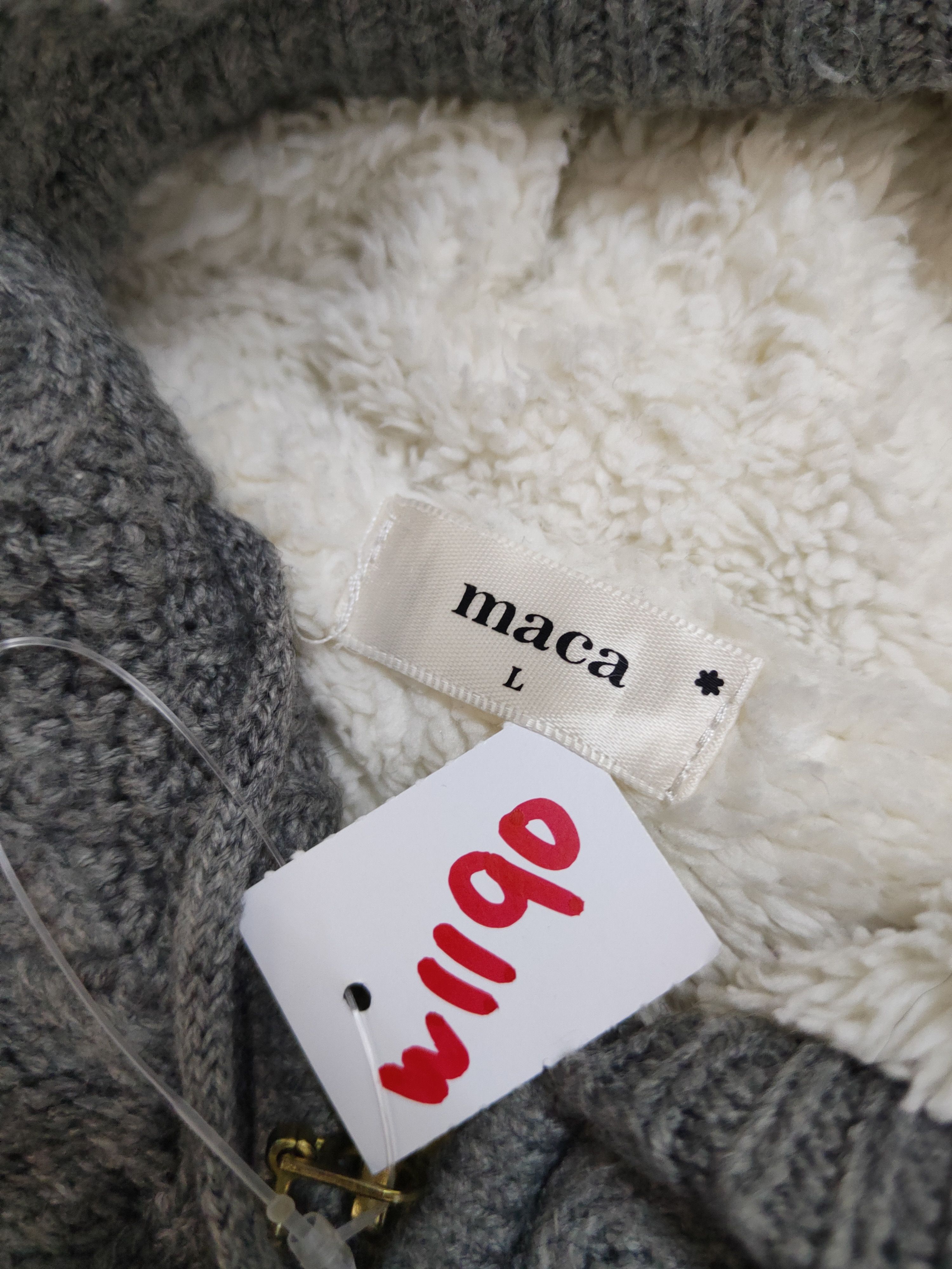 Aran Isles Knitwear Maca Dark Gray Hoodie Knitwear Sweaters #W1190 Size US L / EU 52-54 / 3 - 12 Thumbnail
