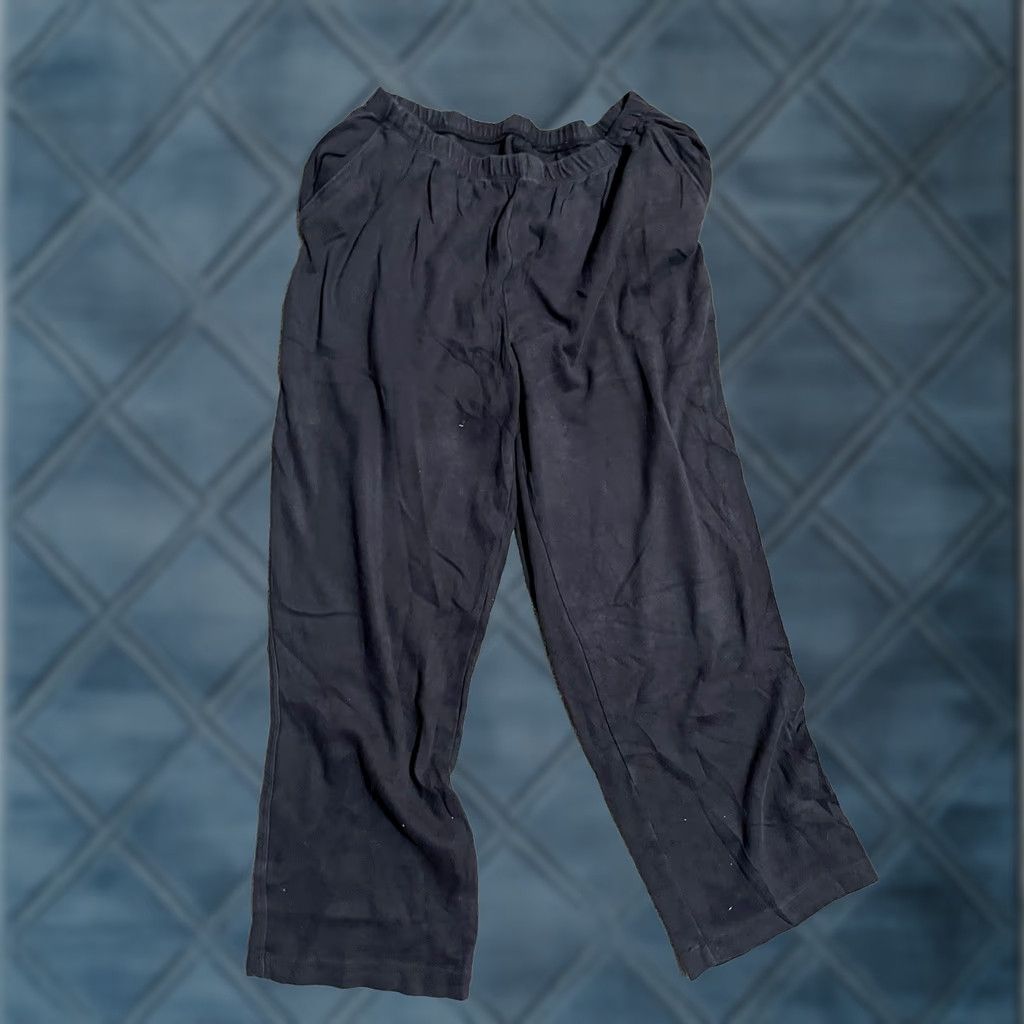 Lands' End Lands' End Women's Black Sport Knit Tapered Leg Pocket Joggers Pant PM M/P Petite Pants Size 32" / US 10 / IT 46 - 1 Thumbnail