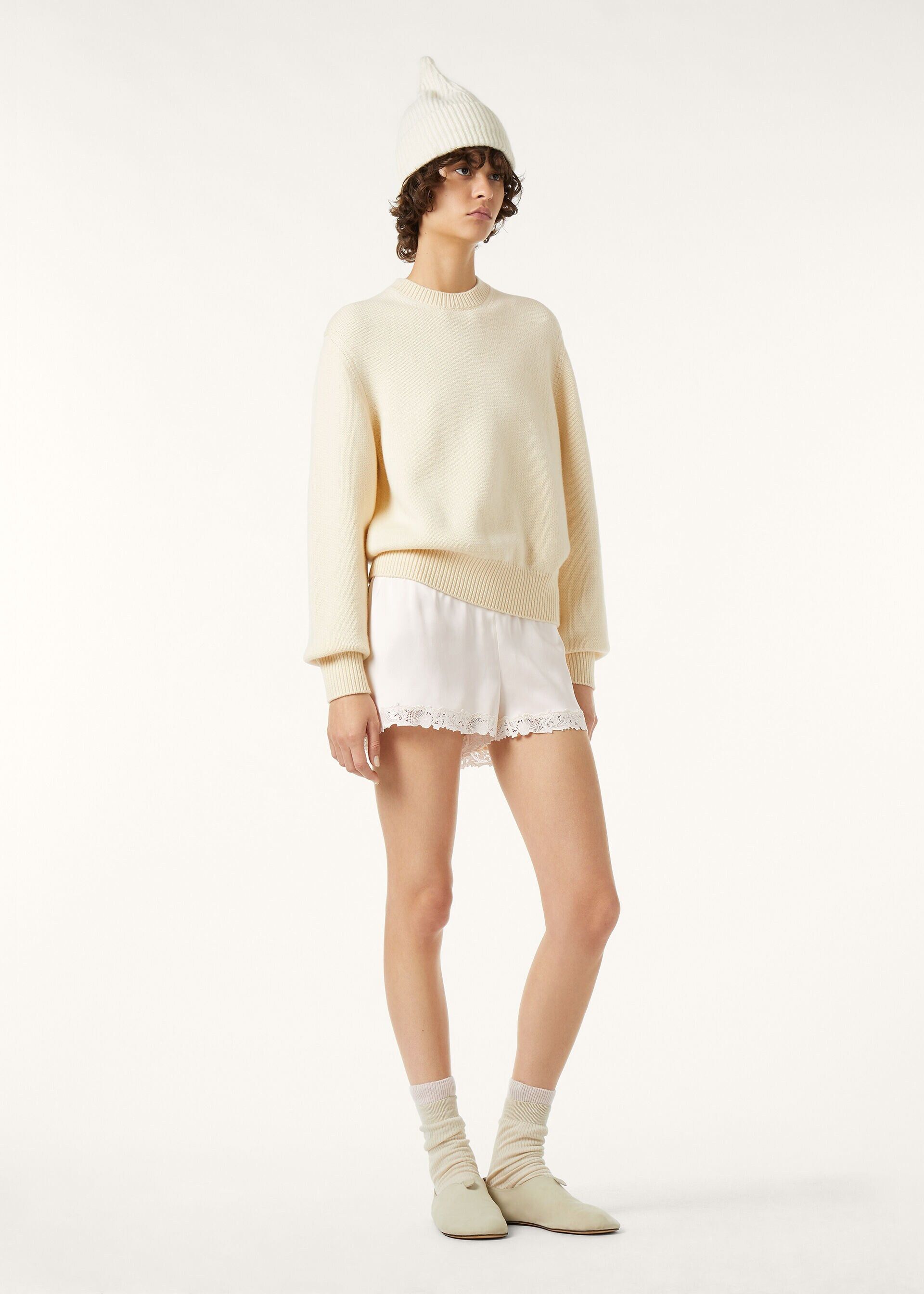 Loro Piana os11x0326 FAQ9314 Classic Crewneck Sweater in Quiet Horizon Size L / US 10 / IT 46 - 2 Thumbnail