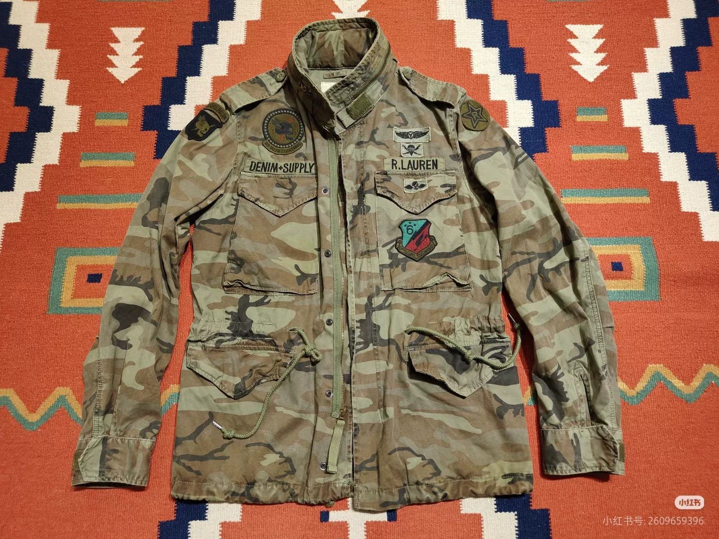 Denim & Supply Ralph Lauren Ralph Lauren Distressed Camo M65 Jacket Size US M / EU 48-50 / 2 - 1 Thumbnail