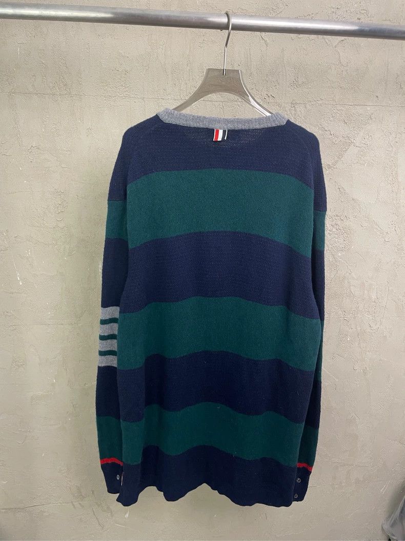 Thom Browne Thom browne Tibetan blue and dark green color-block striped Size US XL / EU 56 / 4 - 2 Thumbnail