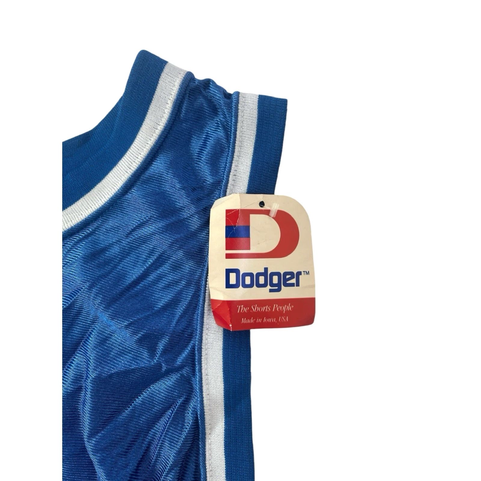 Vintage VINTAGE Dodger Tank Jersey Mens L 90s Blue Nylon Athletic Basketball NOS NWT USA made Size US L / EU 52-54 / 3 - 2 Thumbnail