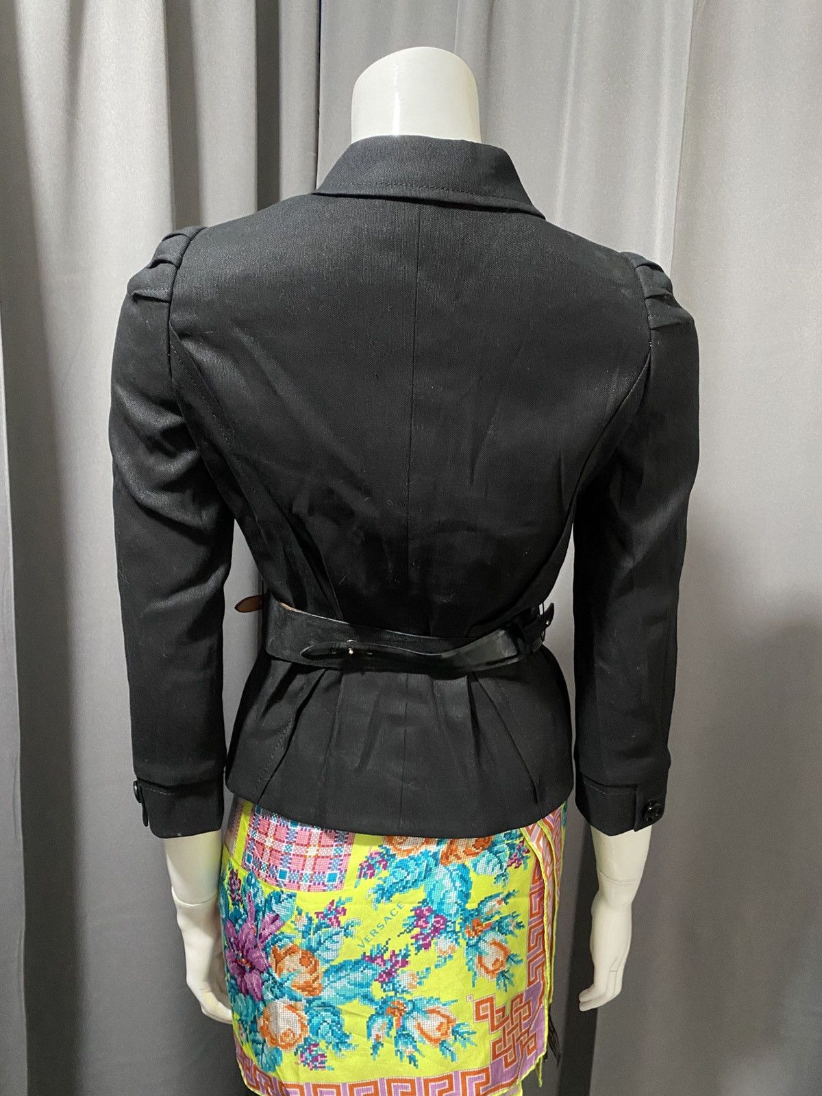 Gucci Fall 2007 Gucci- Belted Military Type Jacket Size XS / US 0-2 / IT 36-38 - 10 Thumbnail