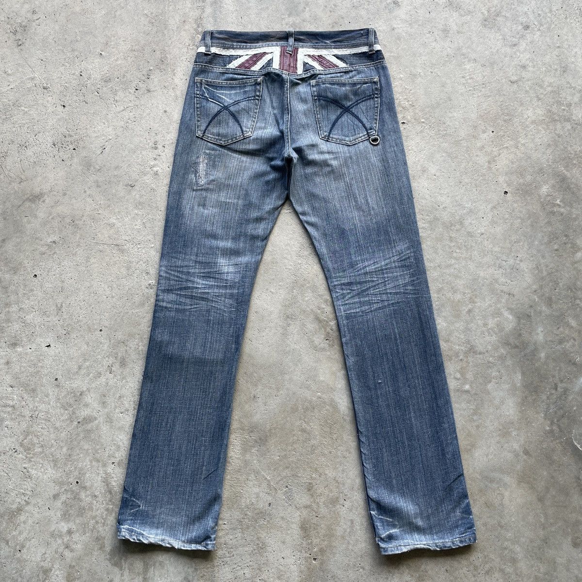 In The Attic Vintage In The Attic Japan Punk Distressed Jeans Faded Pants Size US 33 - 2 Thumbnail