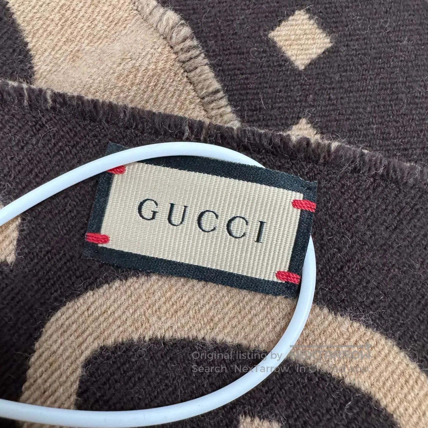 Gucci Guicci Double G full print; camel-colored double-sided jac Size ONE SIZE - 4 Thumbnail