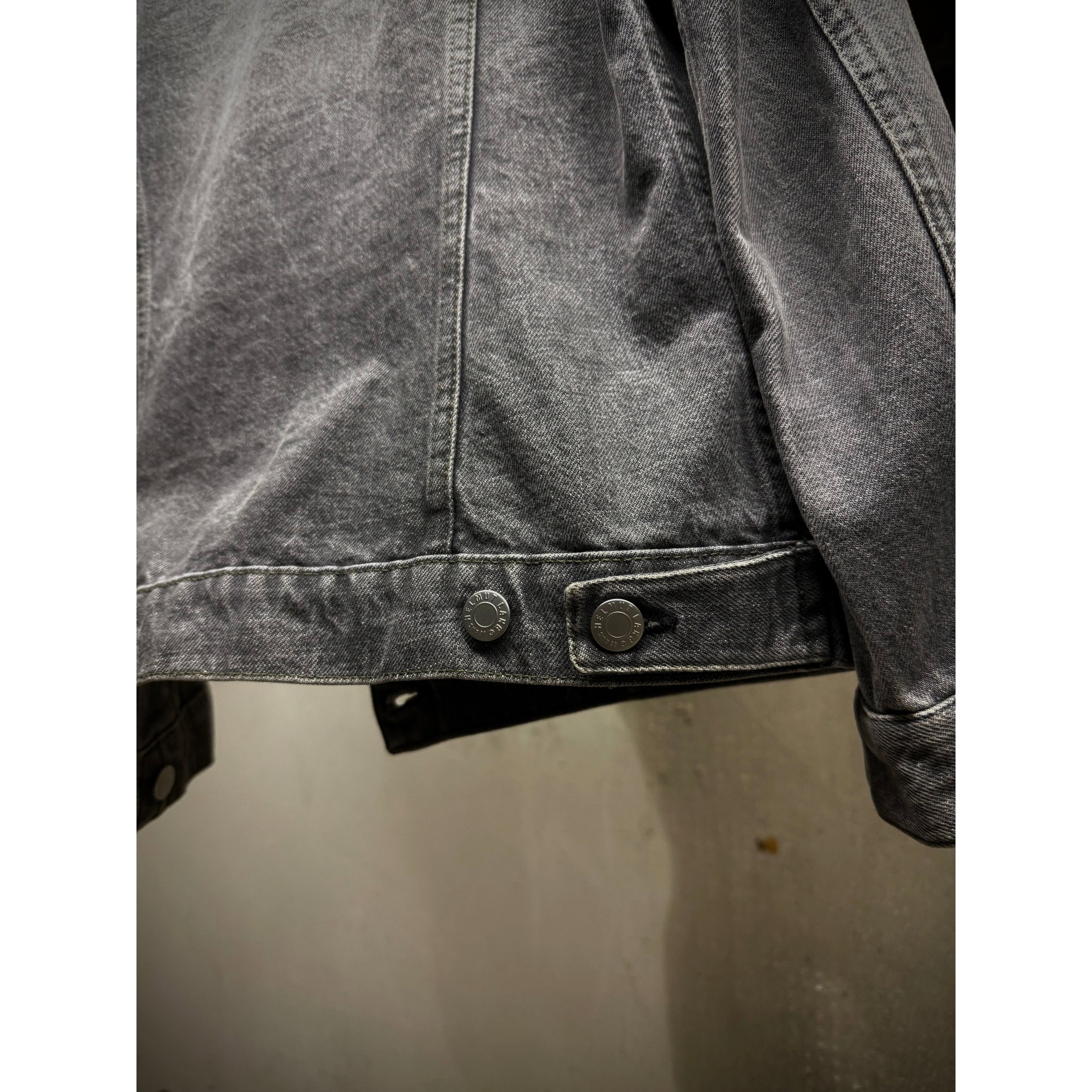 Helmut Lang Helmut Lang Early 00s Washed Grey Denim Trucker Jacket Size US XS / EU 42 / 0 - 7 Thumbnail